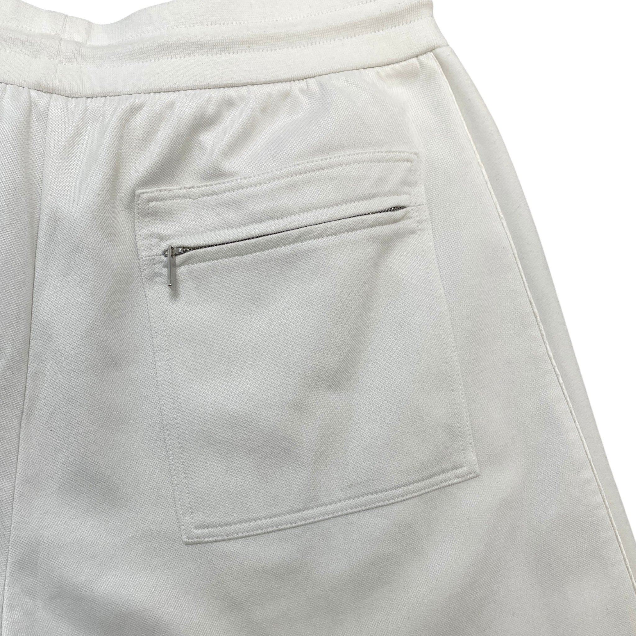 Men's Embroidered Logo Shorts White Size L