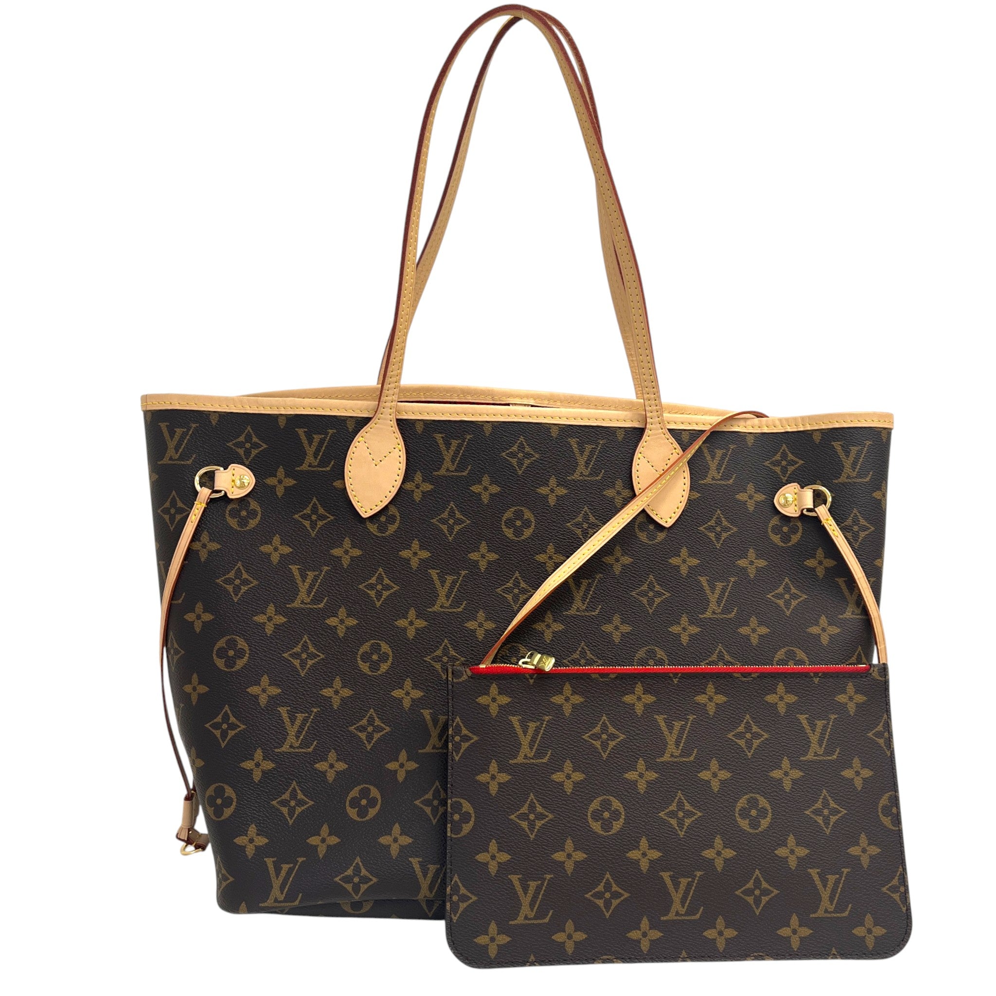 Women's Monogram Neverfull Mm Tote Bag Brown