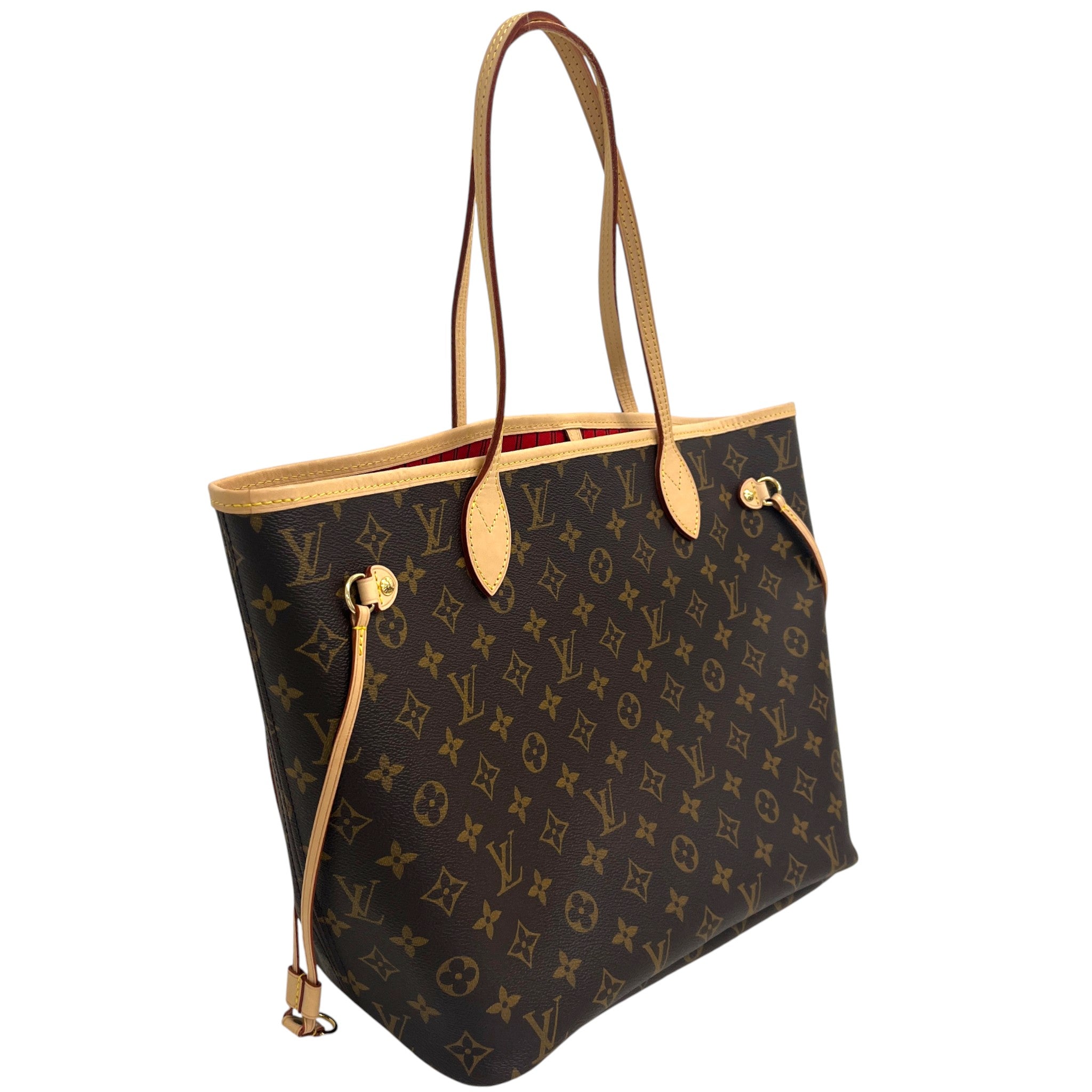 Women's Monogram Neverfull Mm Tote Bag Brown