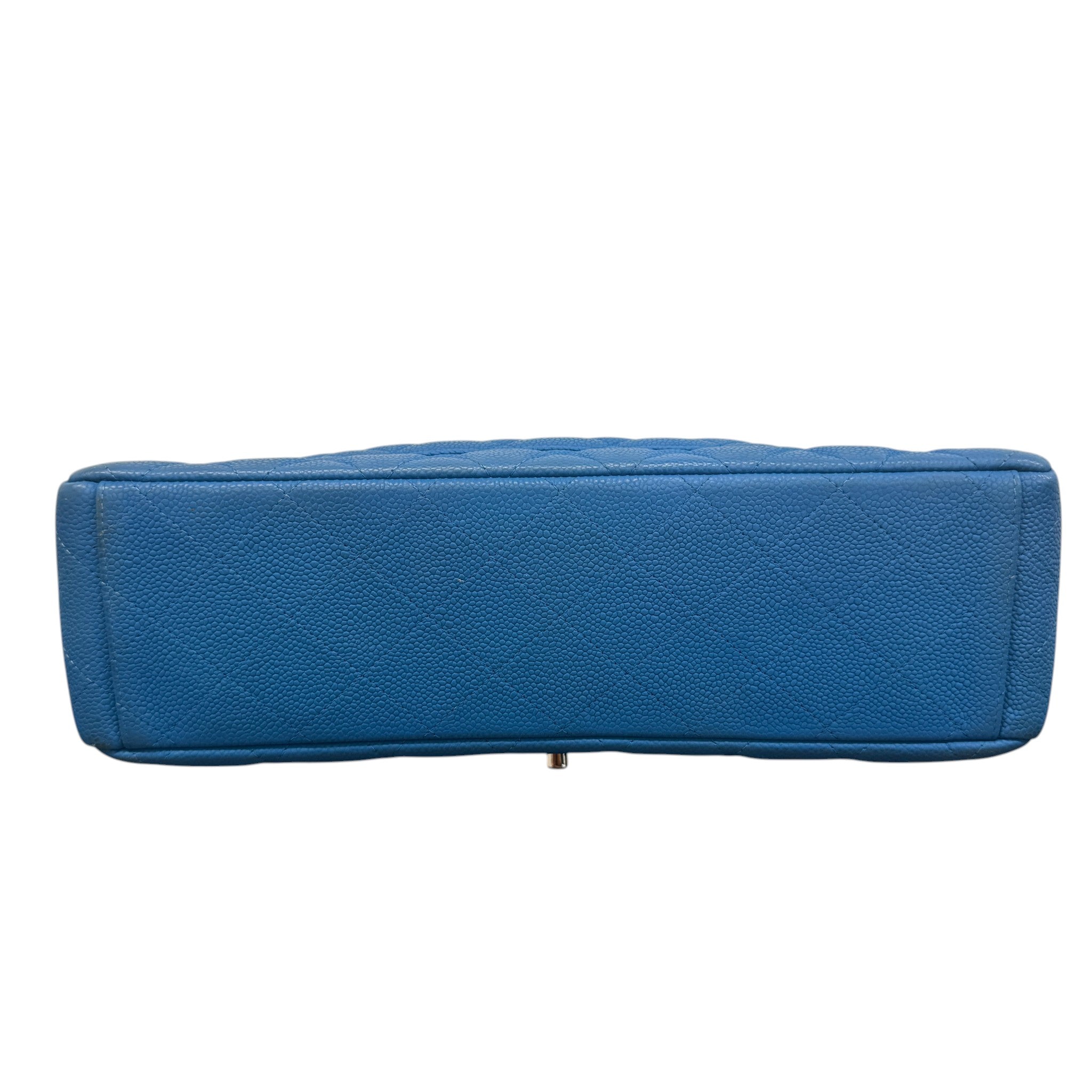 Women's Caviar Classic Flap Jumbo Handbag Blue