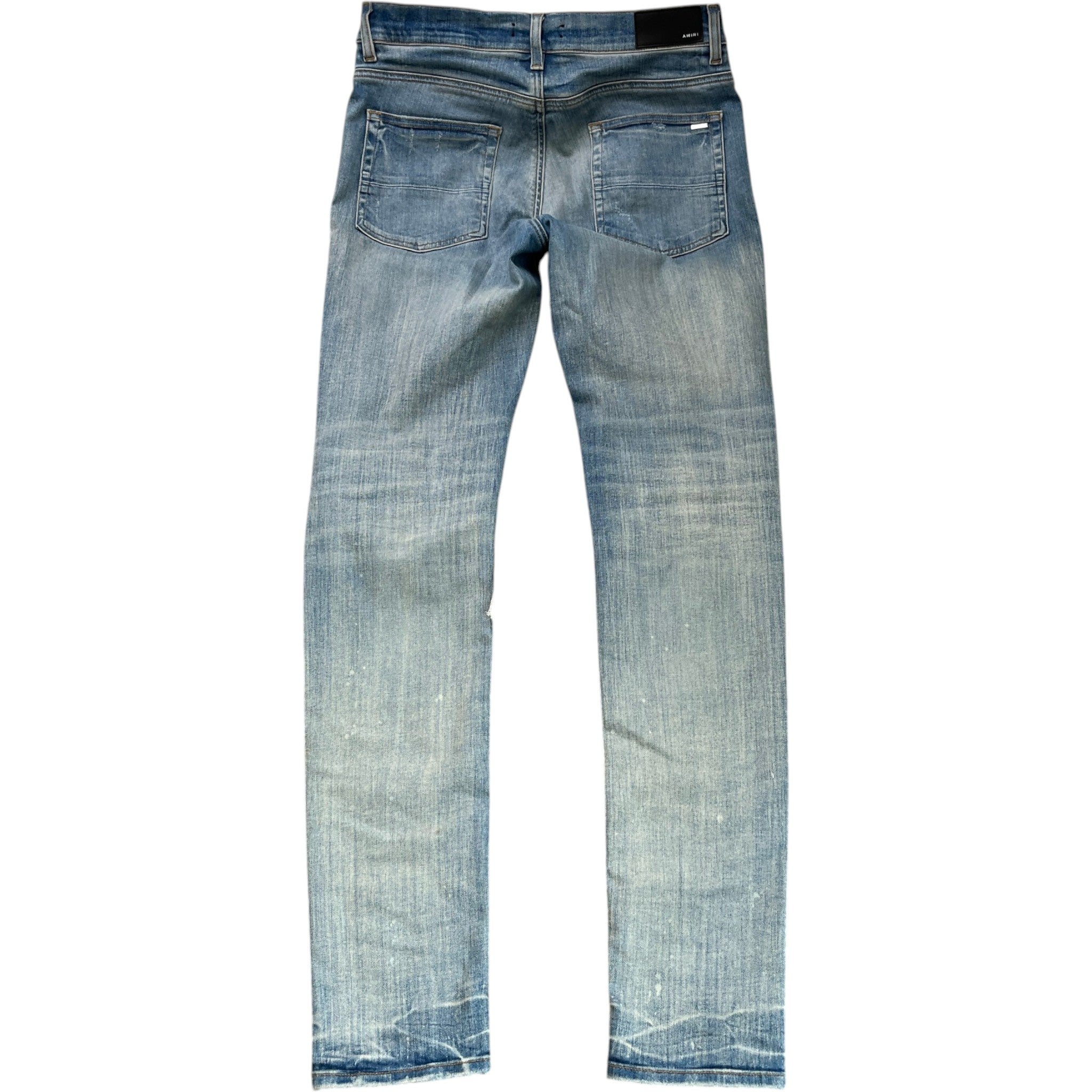 Men's Mx1 Distressed Bandana Jeans Blue Size Waist 33"
