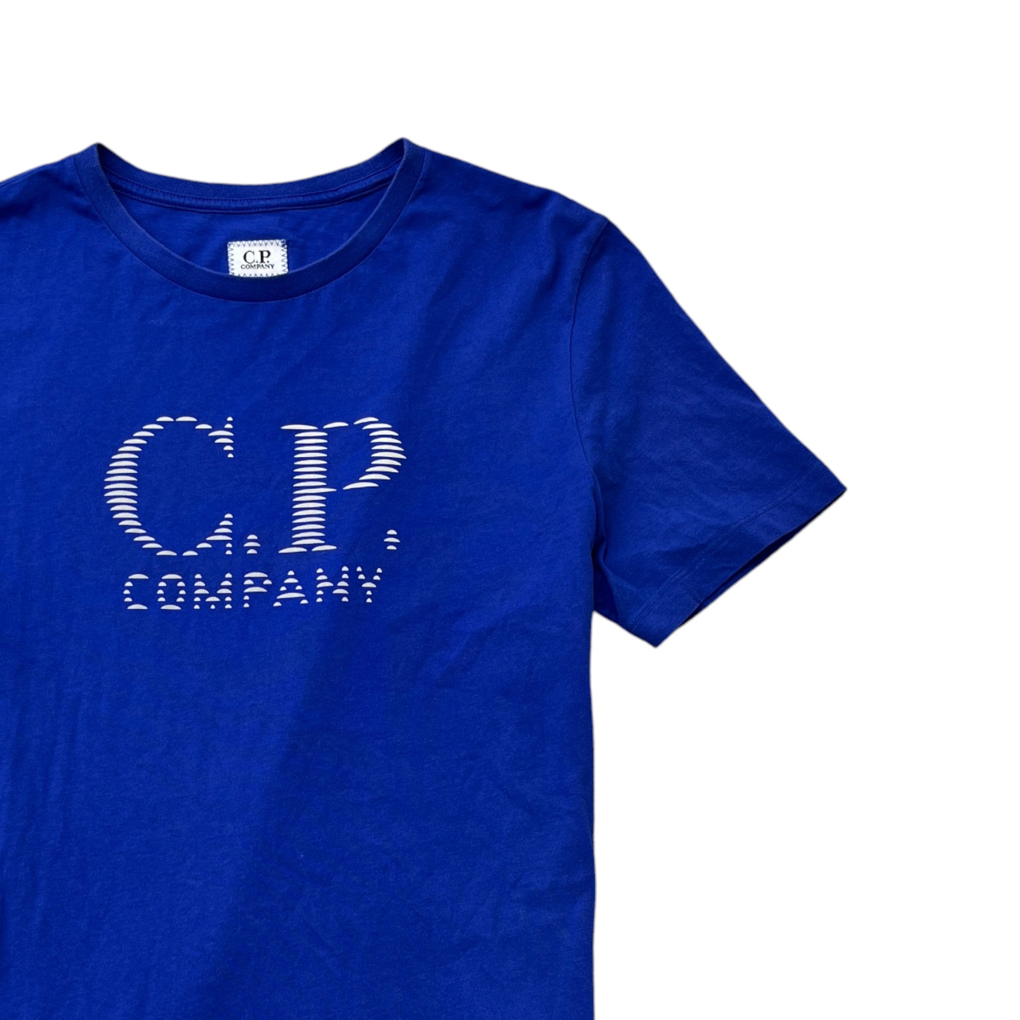 Men's Reflective Logo Print T-Shirt Blue Size M