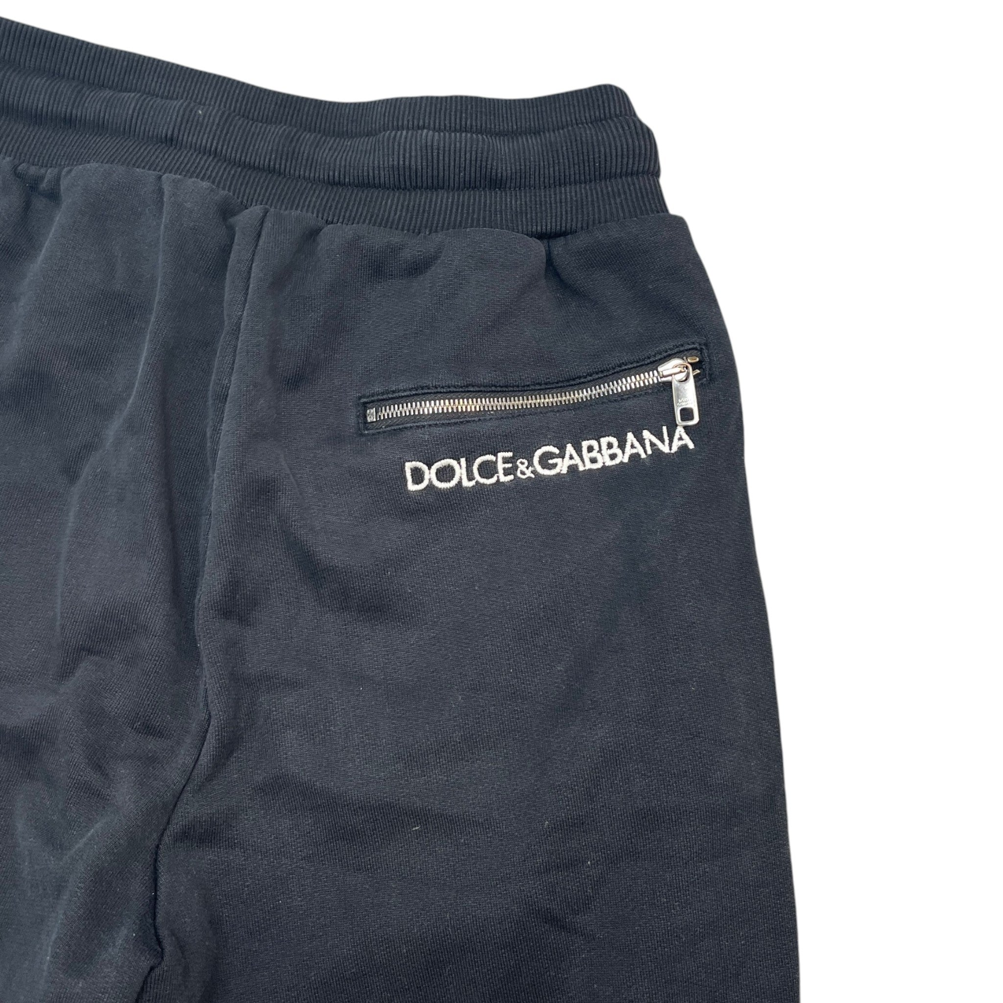Men's Embroidered Logo Joggers Black Size IT 44 / UK 28
