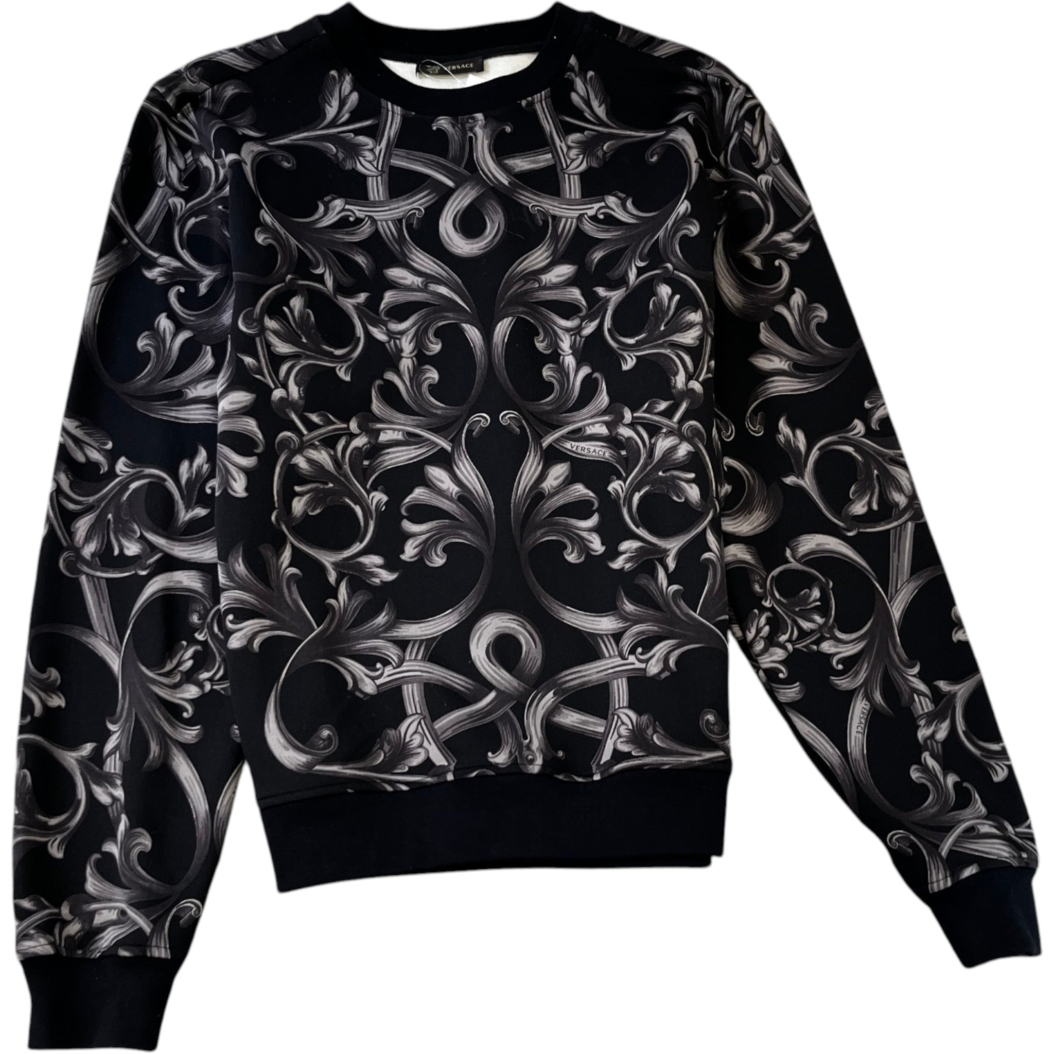 Men's Baroque Print Sweatshirt Black Size L