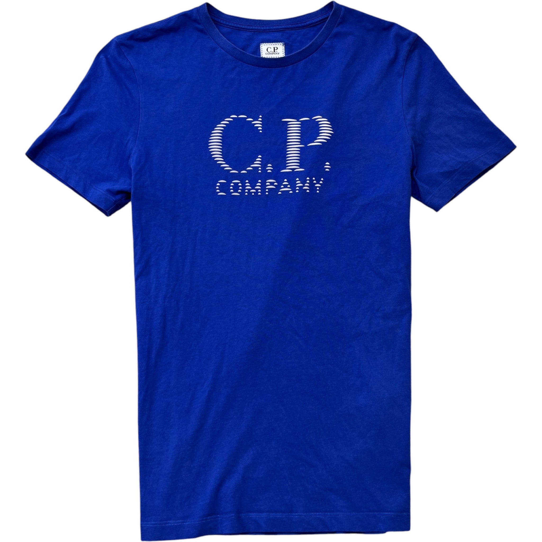 Men's Reflective Logo Print T-Shirt Blue Size M