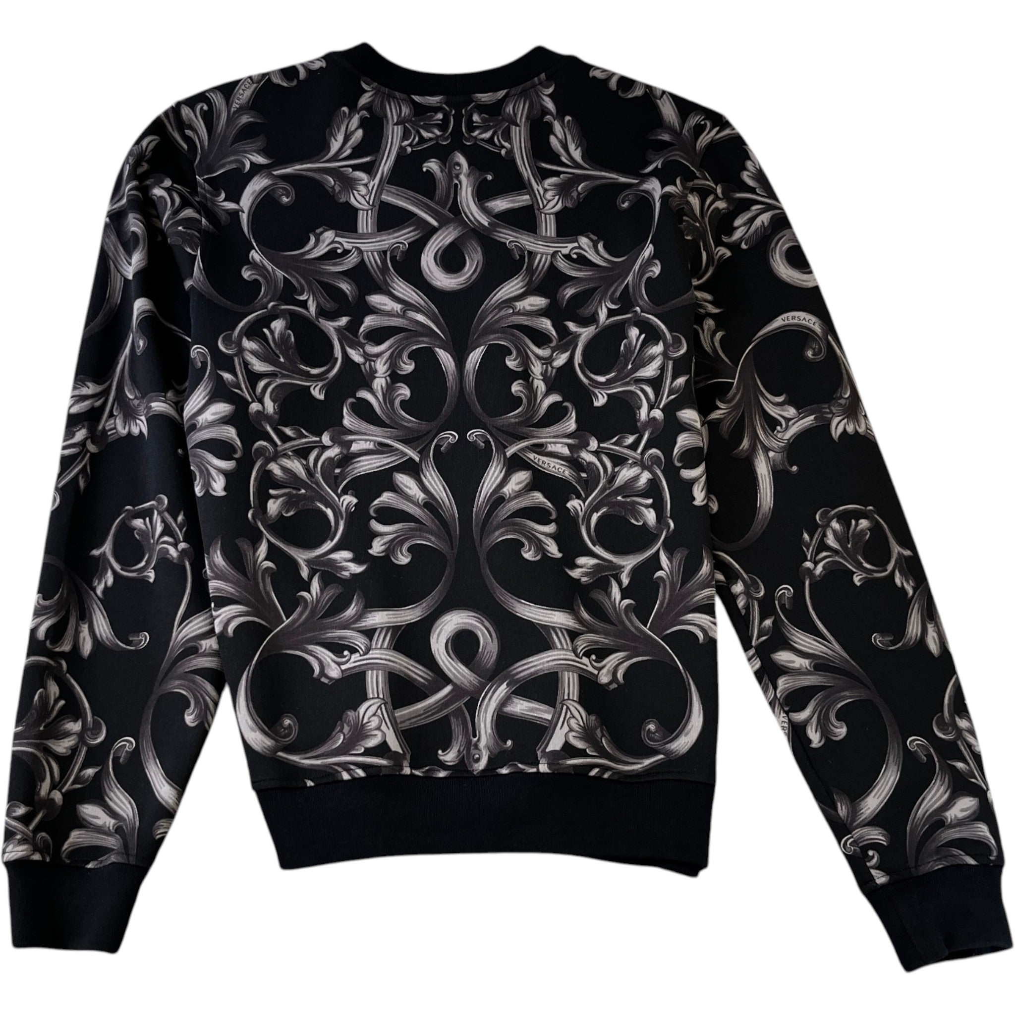 Men's Baroque Print Sweatshirt Black Size L