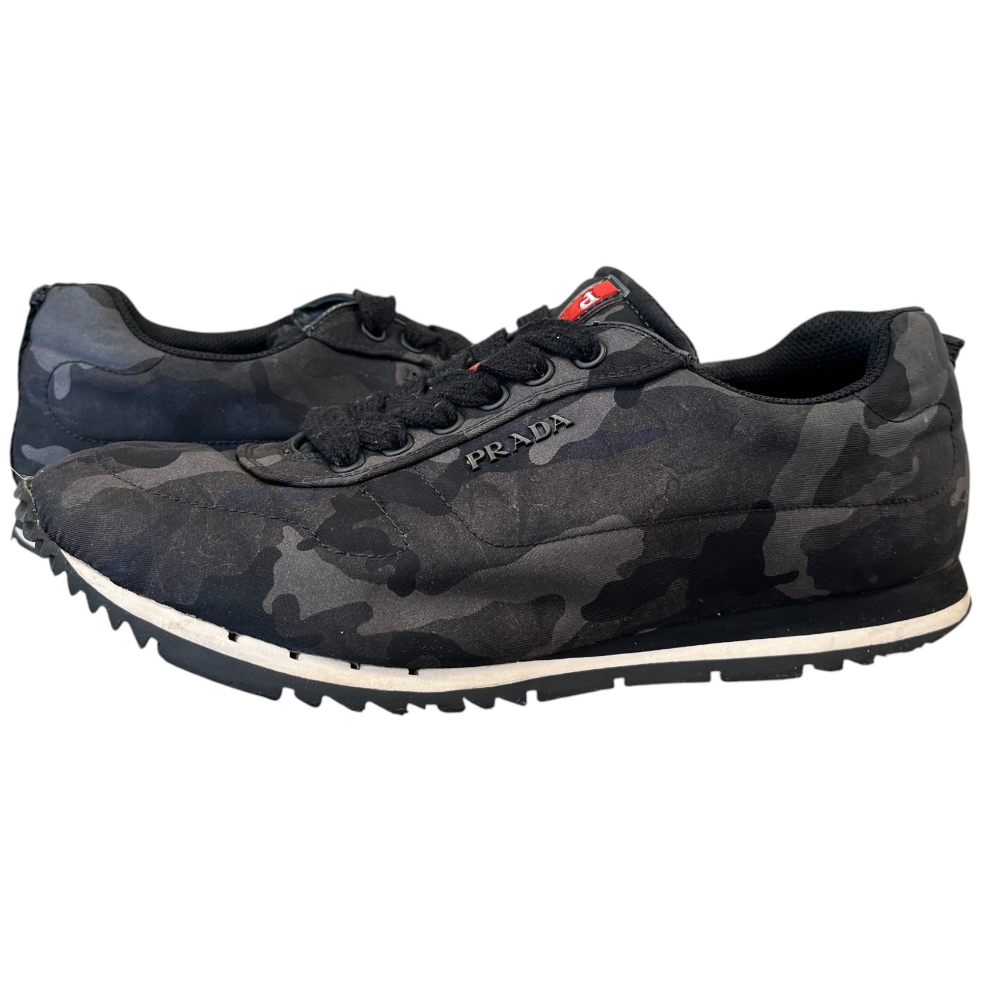 Men's Linear Rosa Camo Low Trainers Black Size EU 39 / UK 5