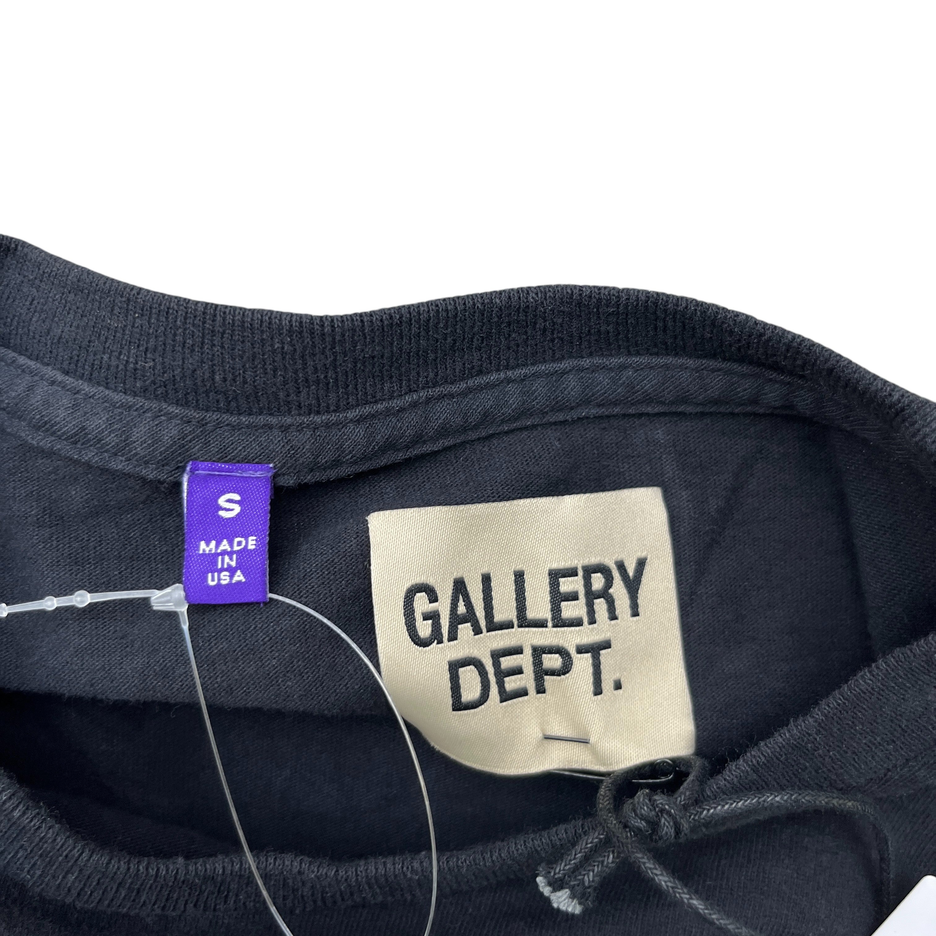 Men's Le Bar Shop Print Long Sleeve T-Shirt Black Size S