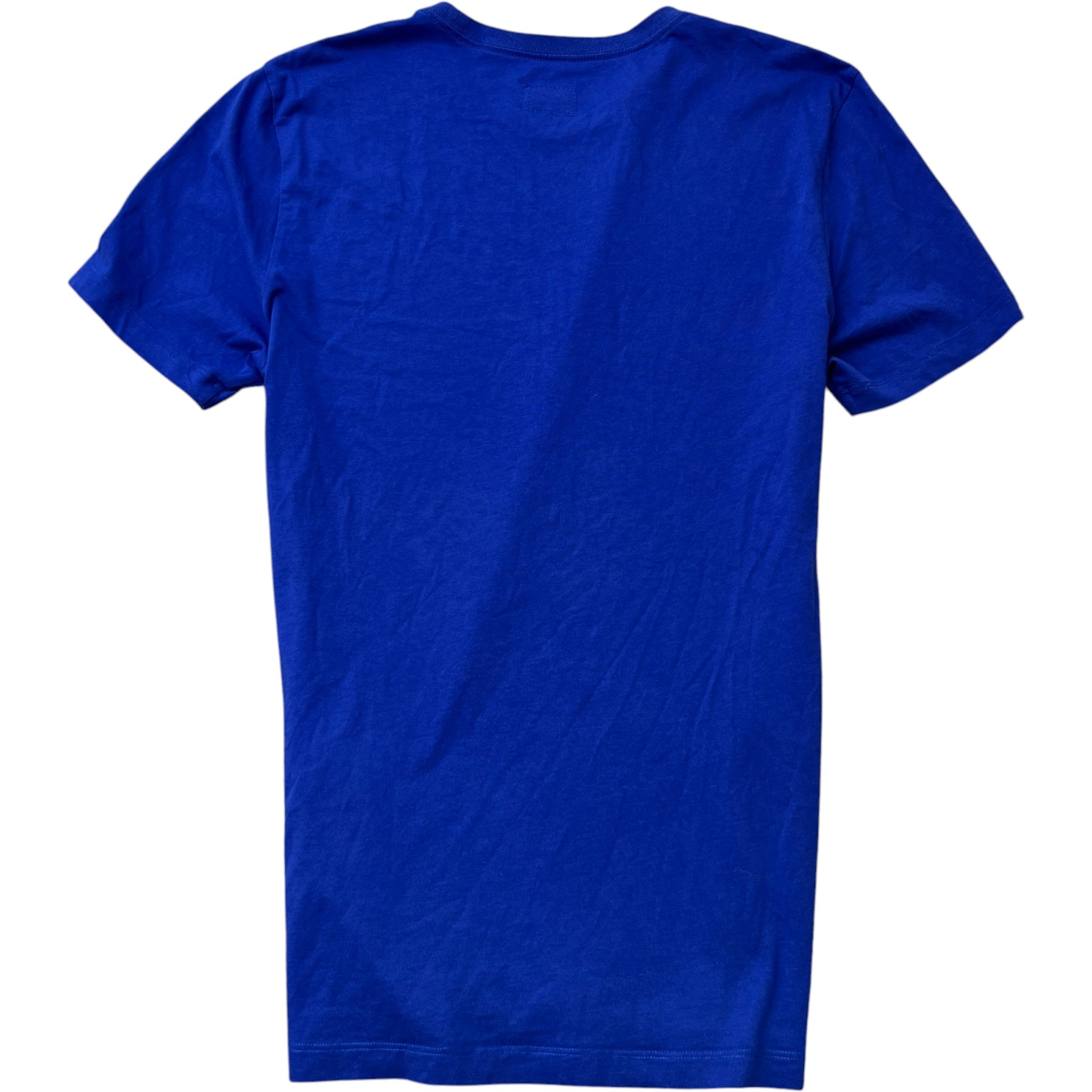 Men's Reflective Logo Print T-Shirt Blue Size M