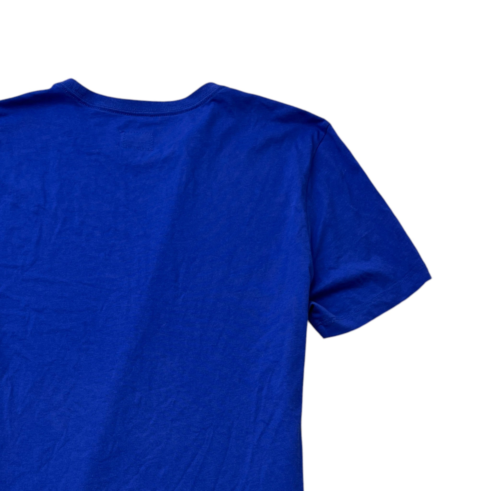 Men's Reflective Logo Print T-Shirt Blue Size M