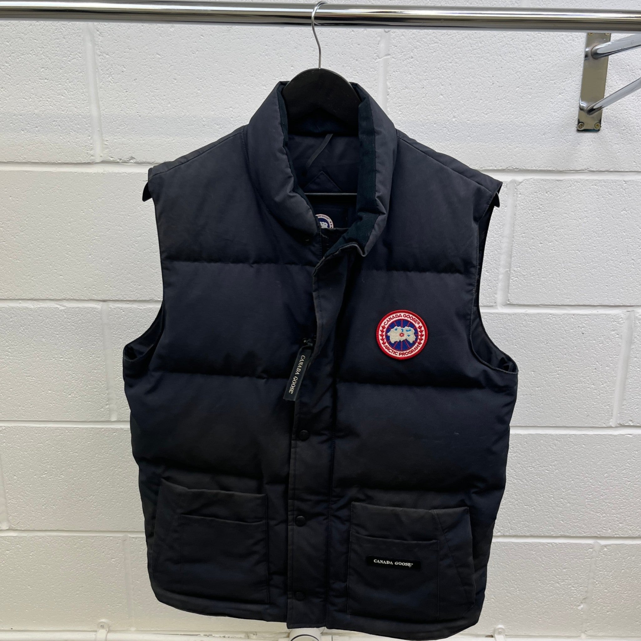 Men's Freestyle Crew Gilet Navy Size M