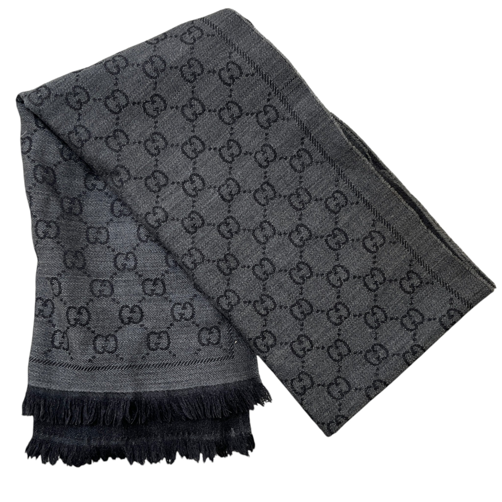 Women's Gg Monogram Scarf Grey