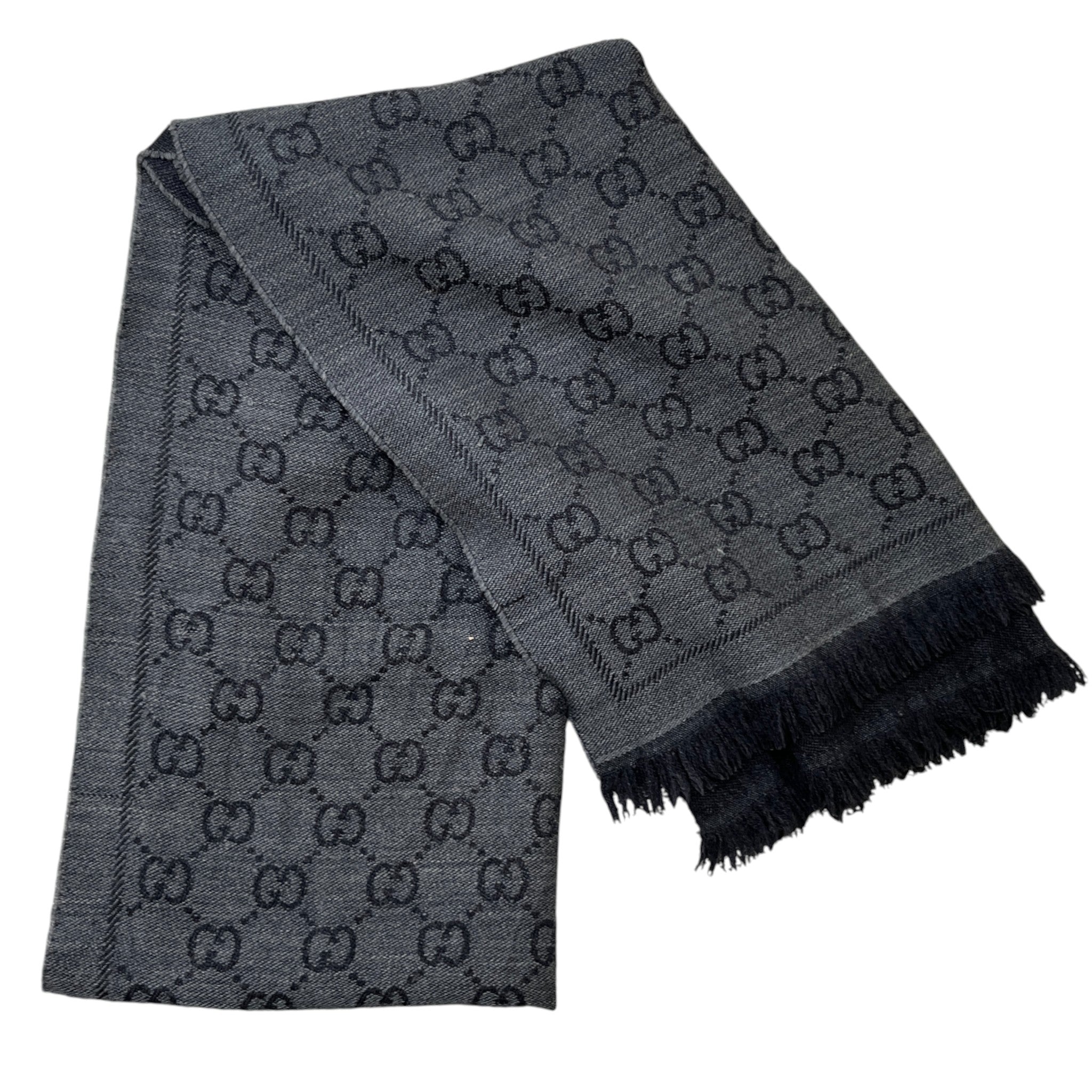 Women's Gg Monogram Scarf Grey