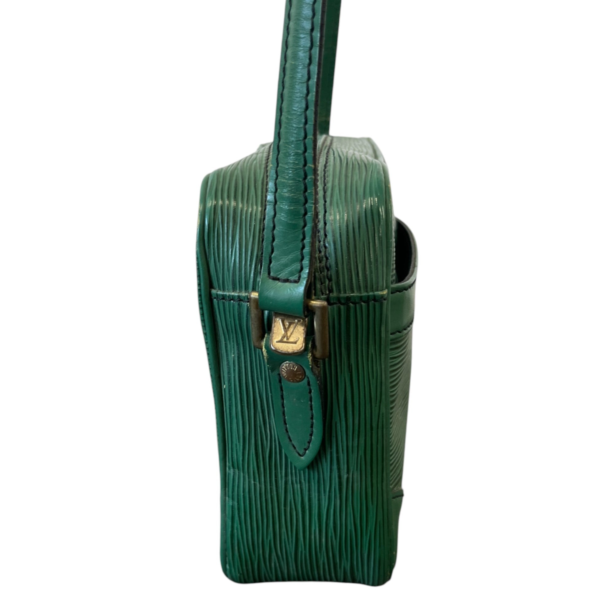 Men's Epi Leather Trocadero 27 Messenger Bag Green