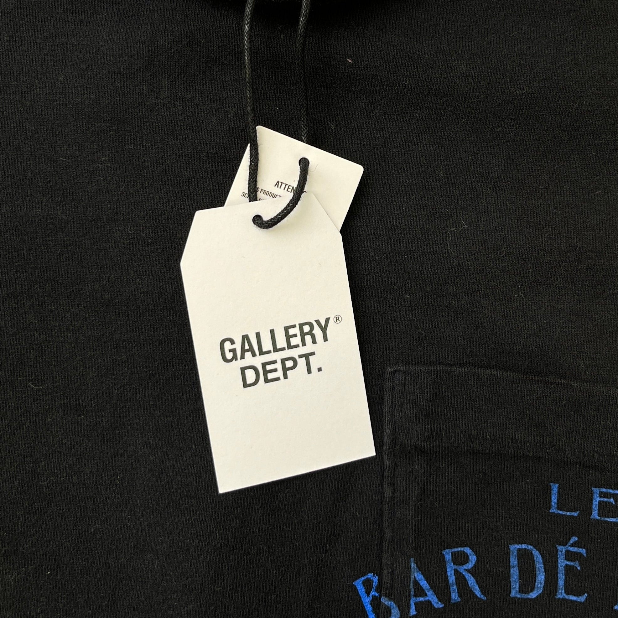 Men's Le Bar Shop Print Long Sleeve T-Shirt Black Size S