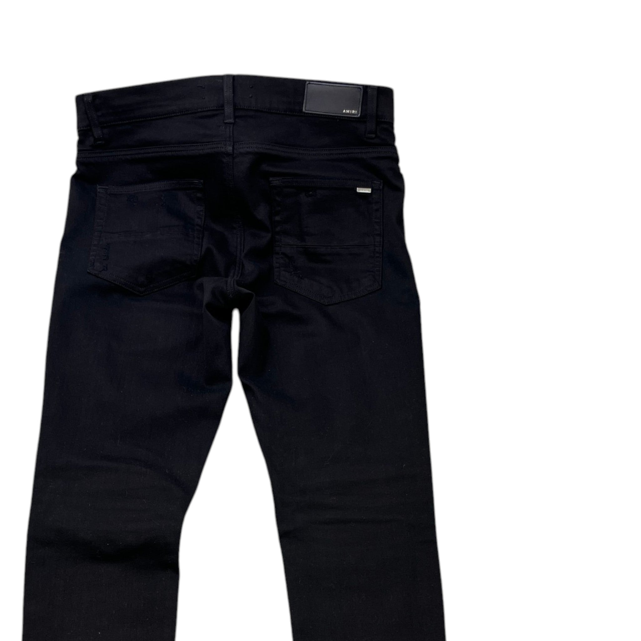 Men's Mx1 Distressed Jeans Black Size Waist 33"