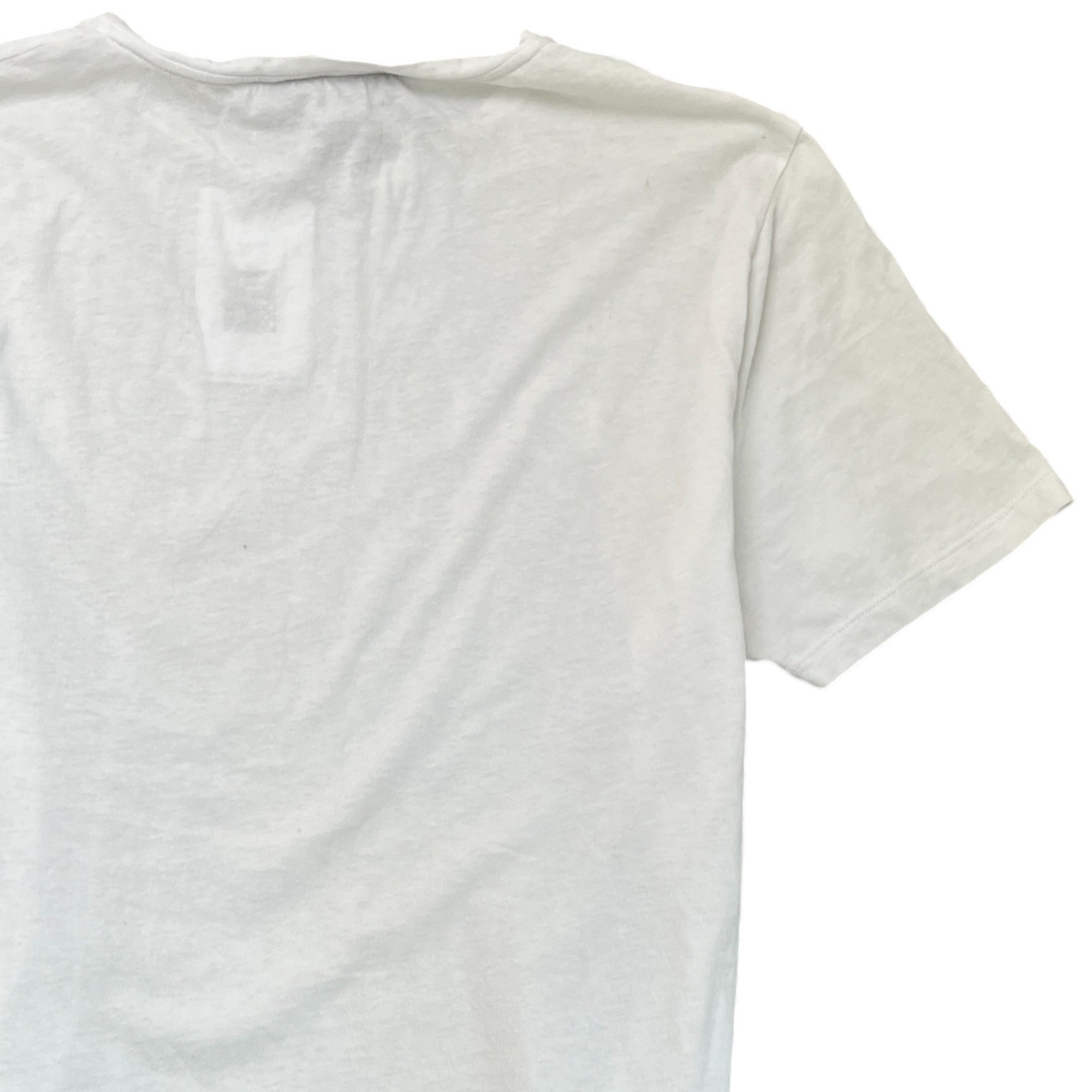 Men's Printed Logo T-Shirt White Size L