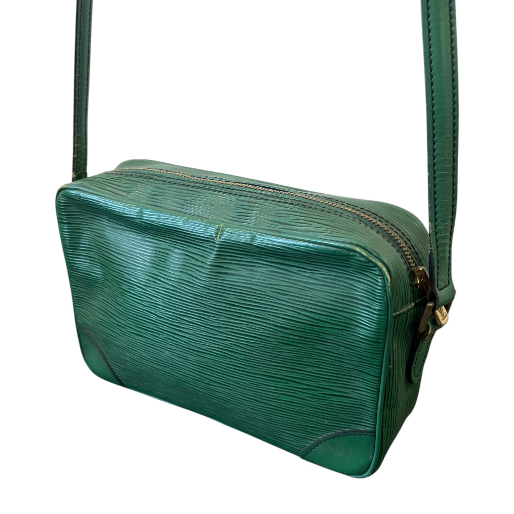 Men's Epi Leather Trocadero 27 Messenger Bag Green