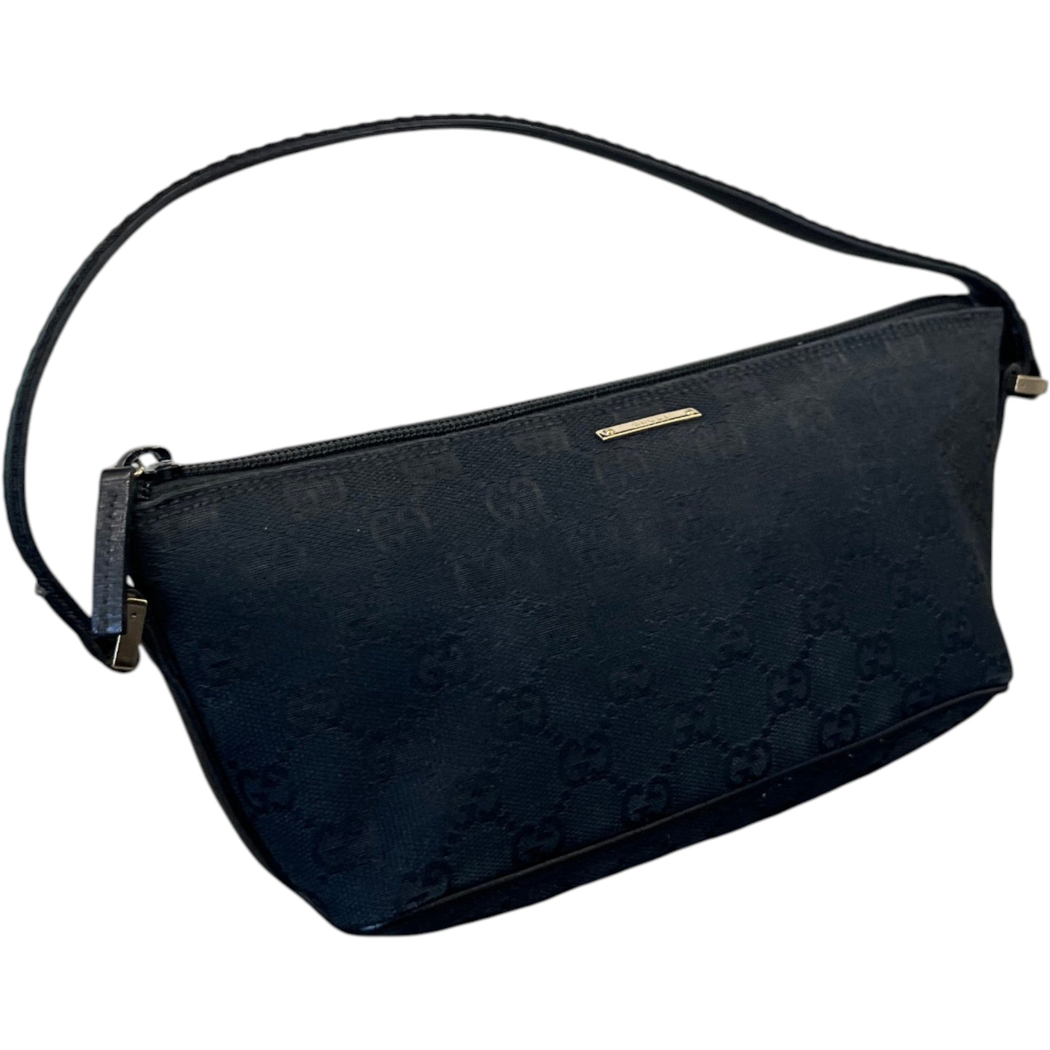 Women's Gg Monogram Boat Pochette Handbag Black