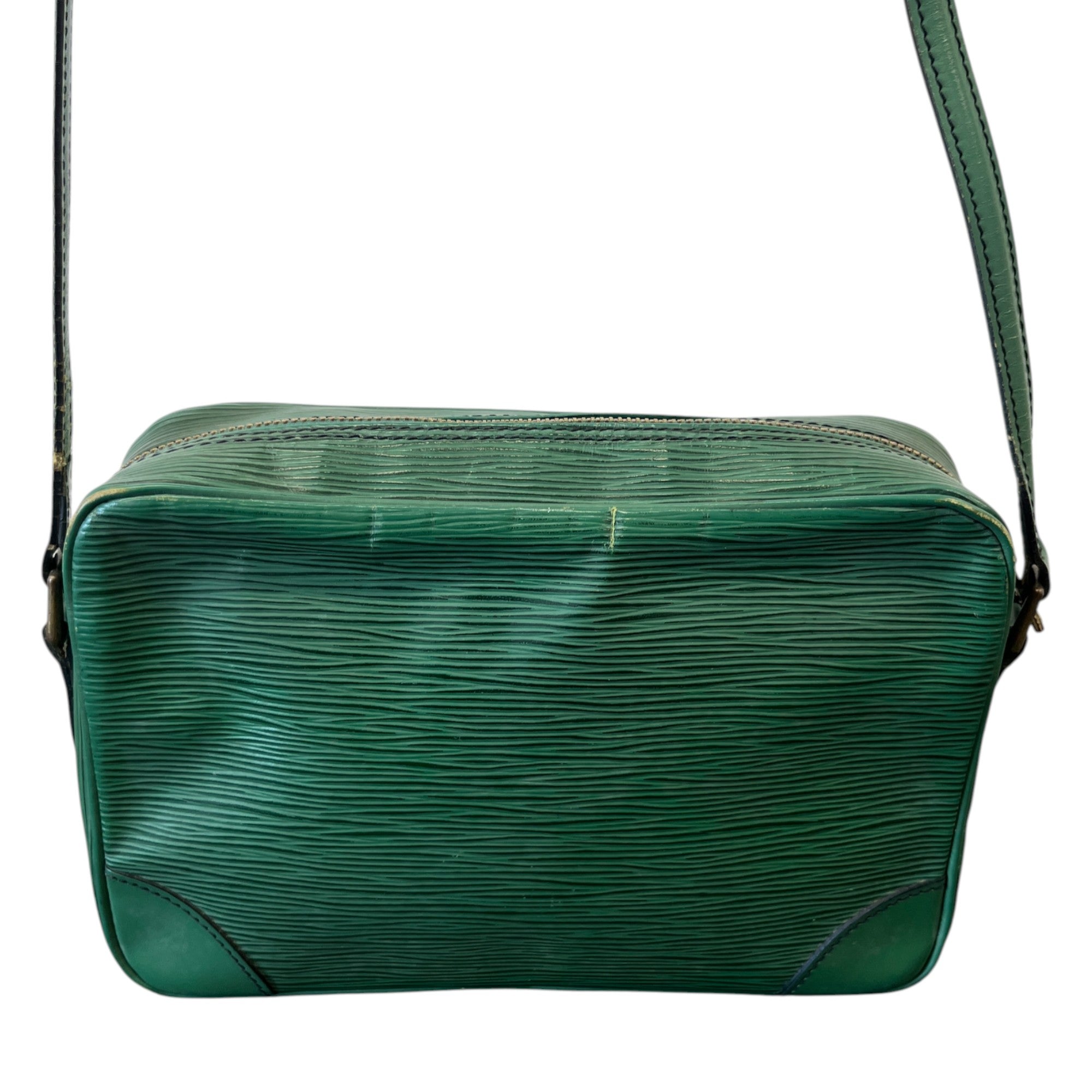 Men's Epi Leather Trocadero 27 Messenger Bag Green
