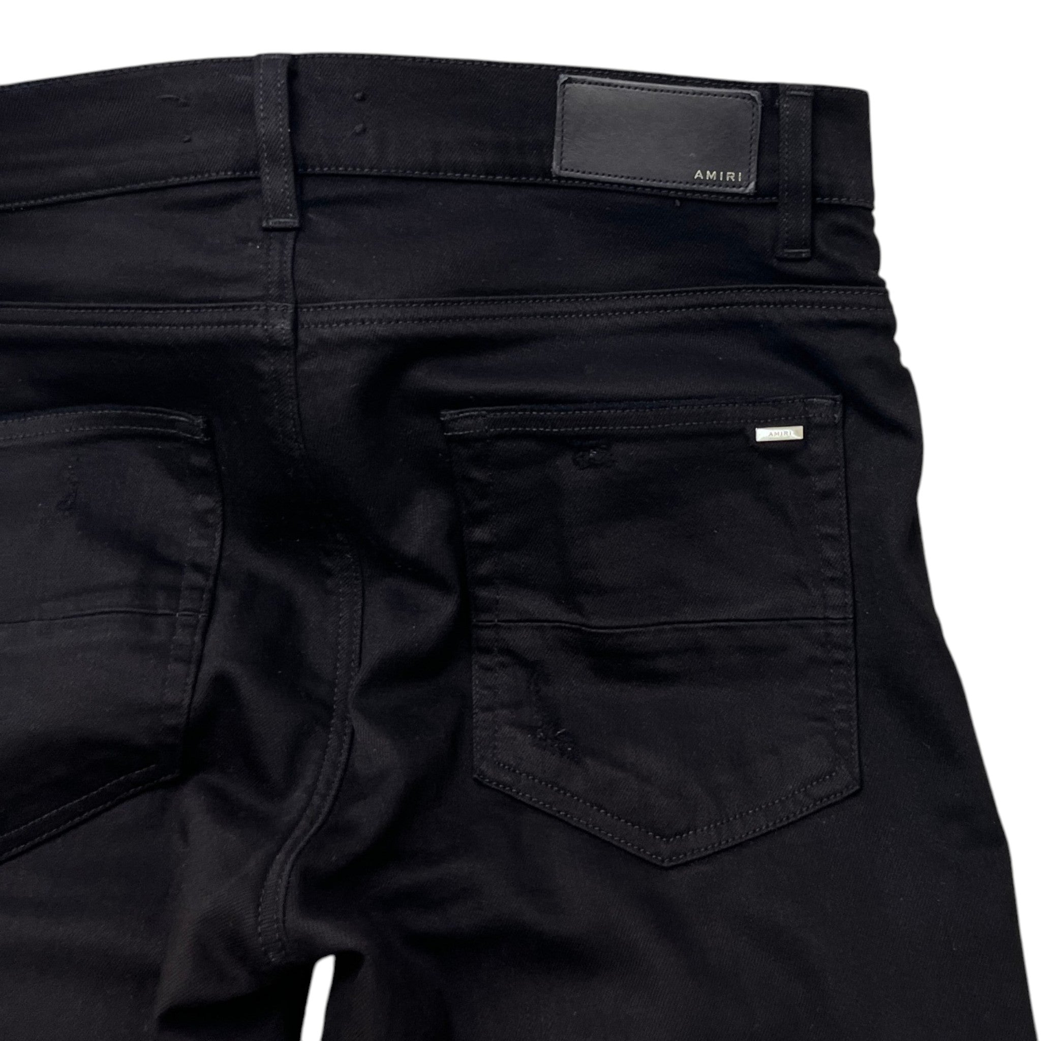 Men's Mx1 Distressed Jeans Black Size Waist 33"