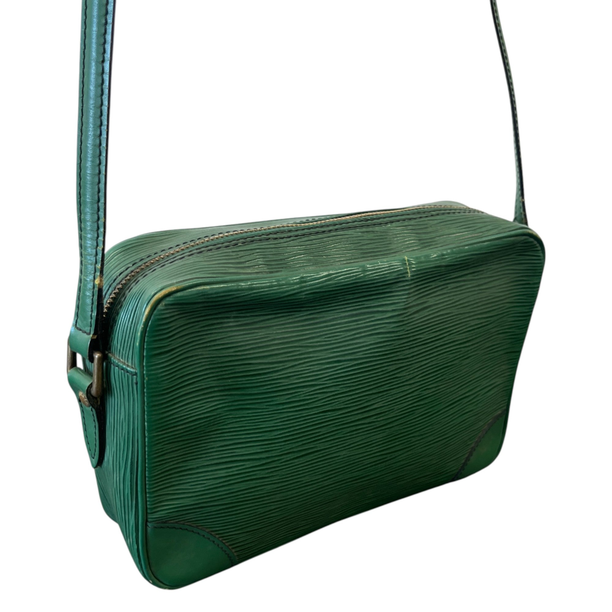 Men's Epi Leather Trocadero 27 Messenger Bag Green