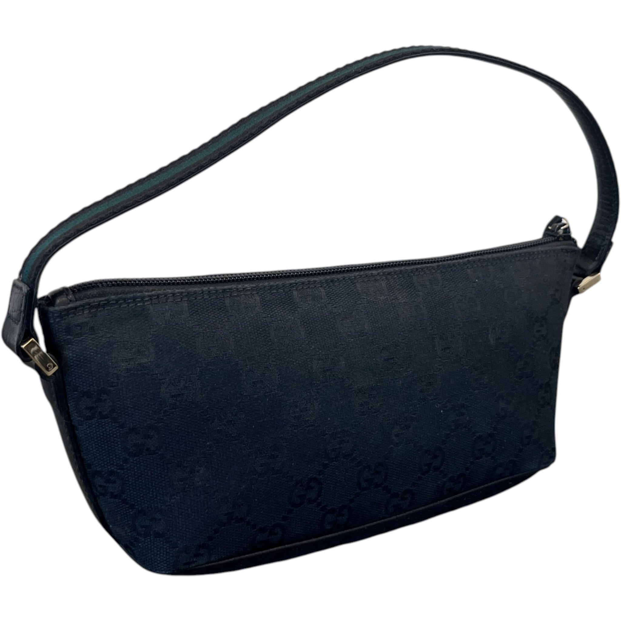 Women's Gg Monogram Boat Pochette Handbag Black
