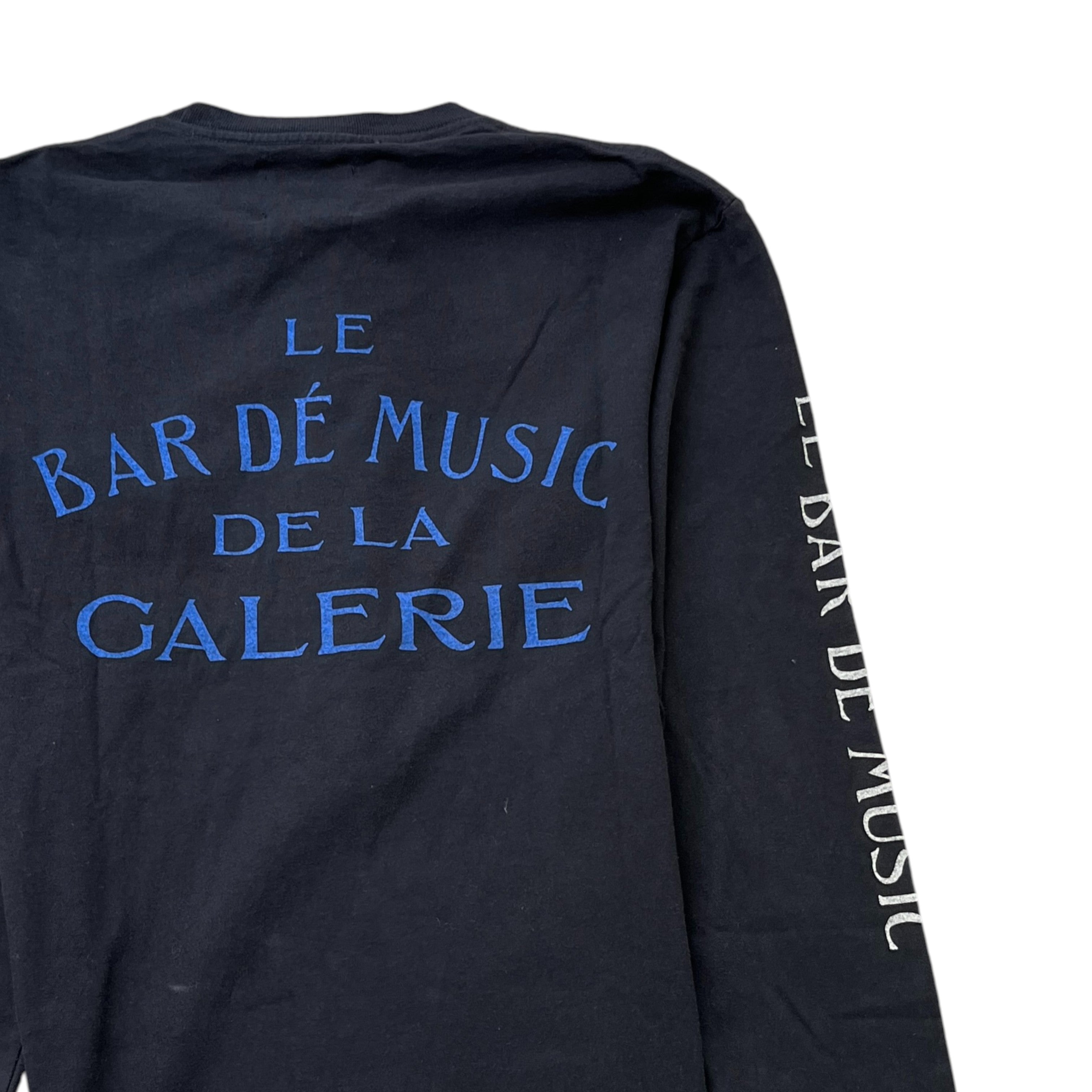 Men's Le Bar Shop Print Long Sleeve T-Shirt Black Size S