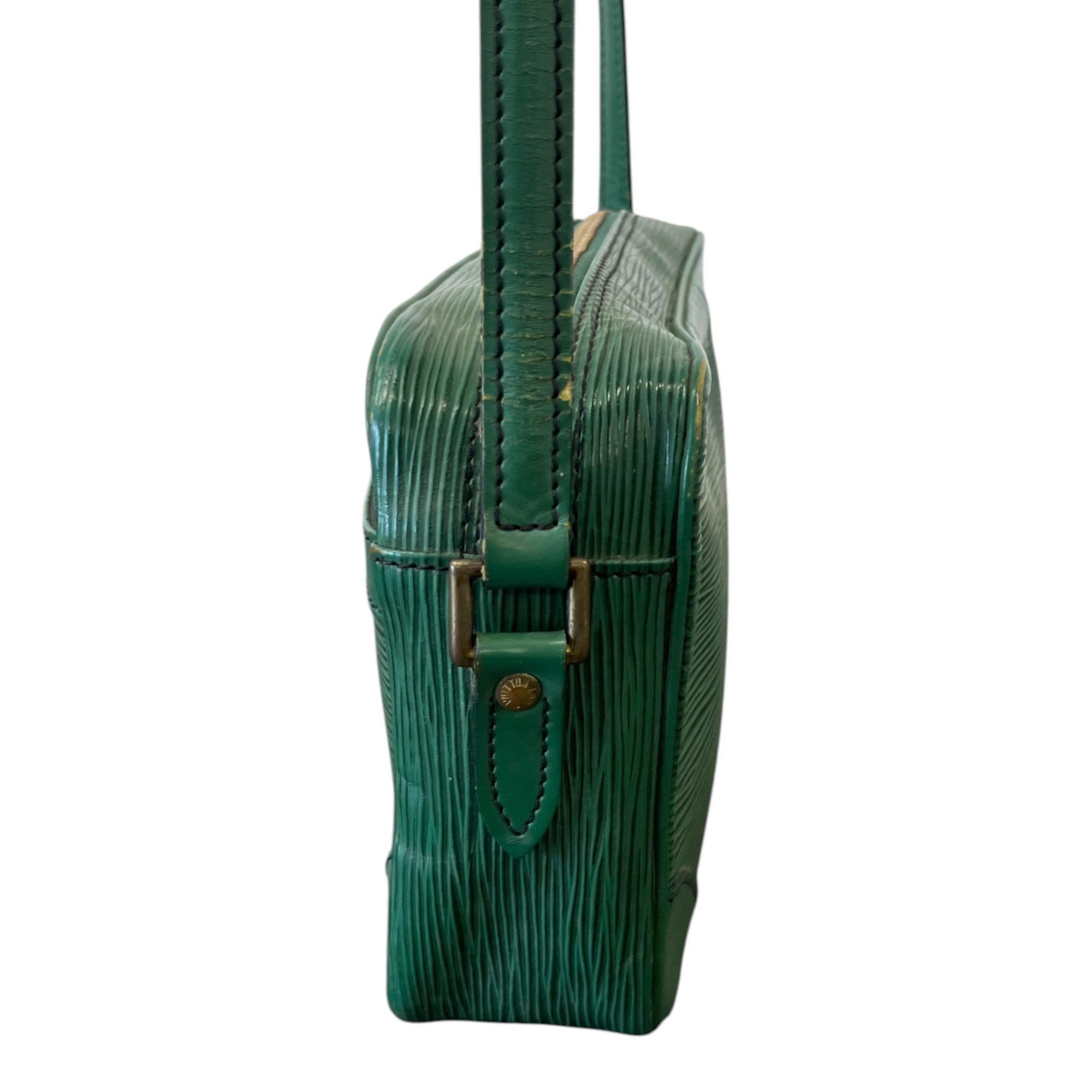 Men's Epi Leather Trocadero 27 Messenger Bag Green