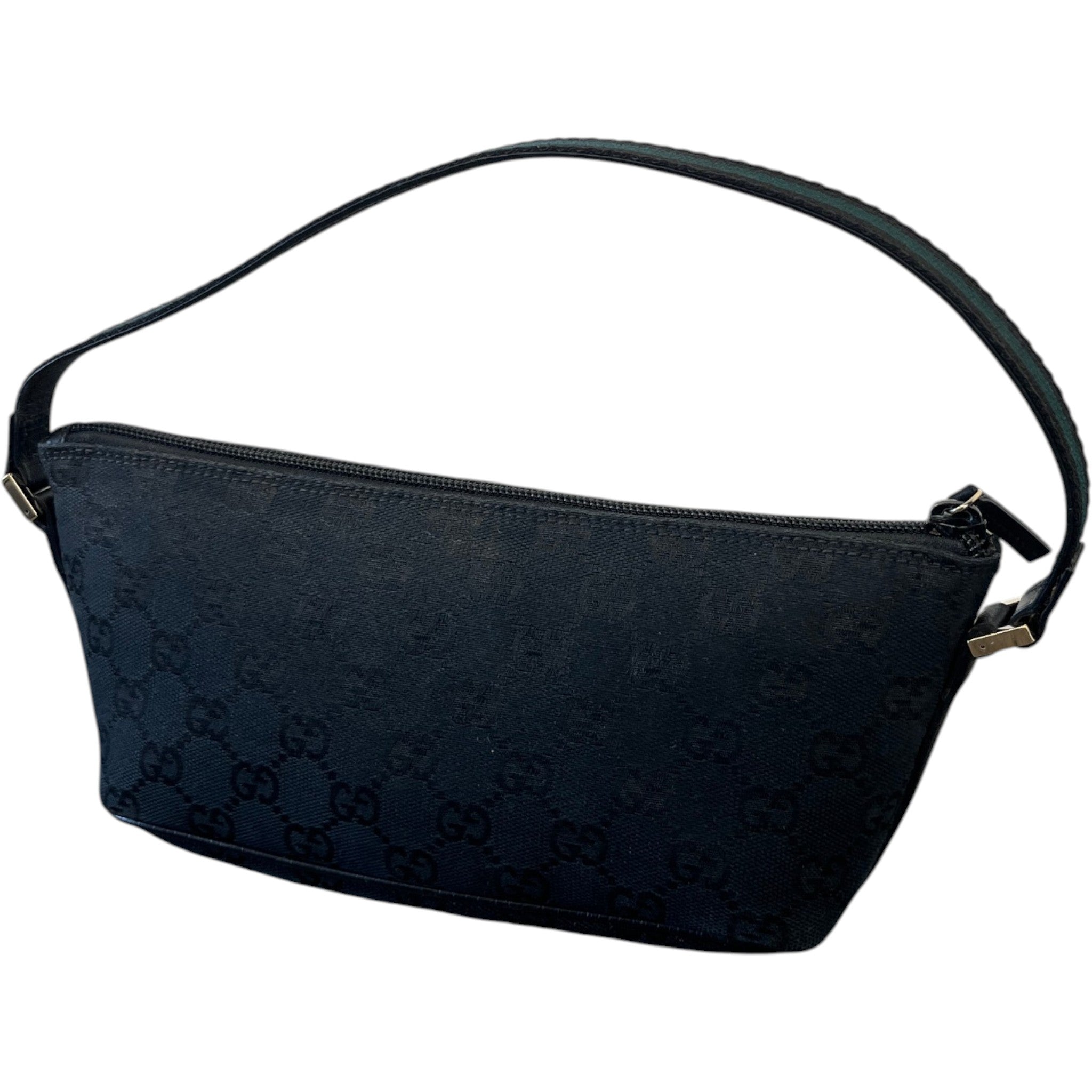Women's Gg Monogram Boat Pochette Handbag Black