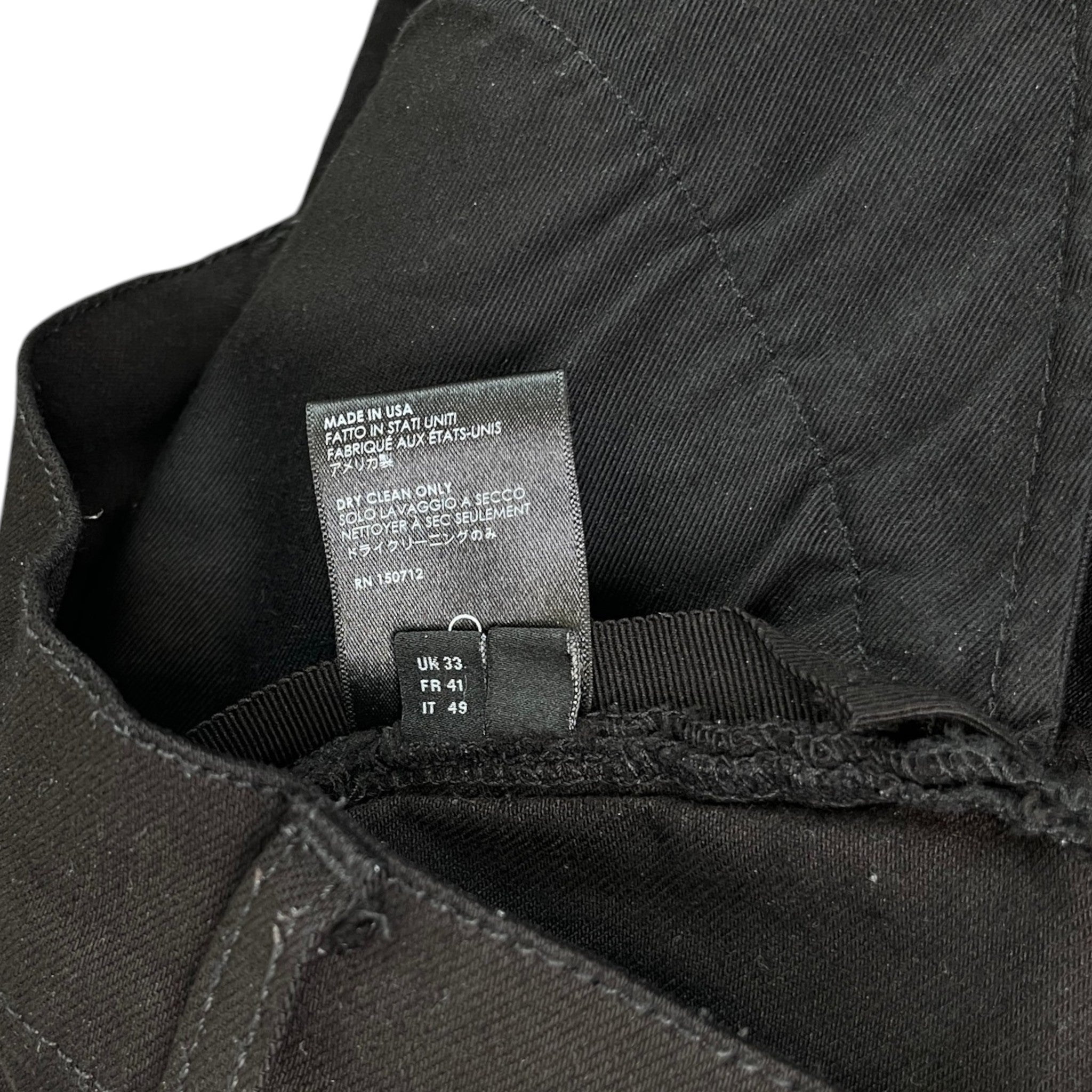 Men's Mx1 Distressed Jeans Black Size Waist 33"