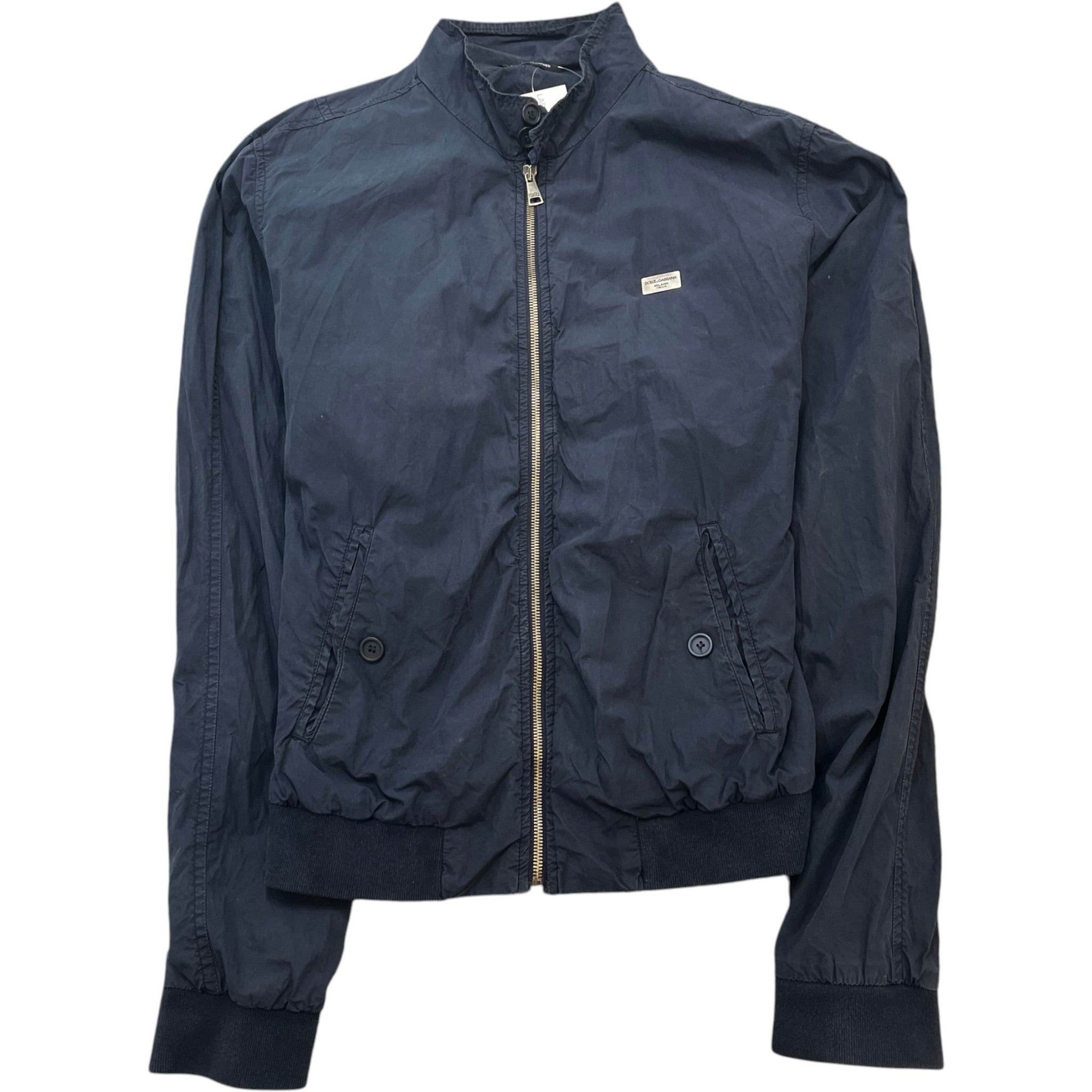 Men's Plaque Logo Jacket Navy Size IT 52 / XL