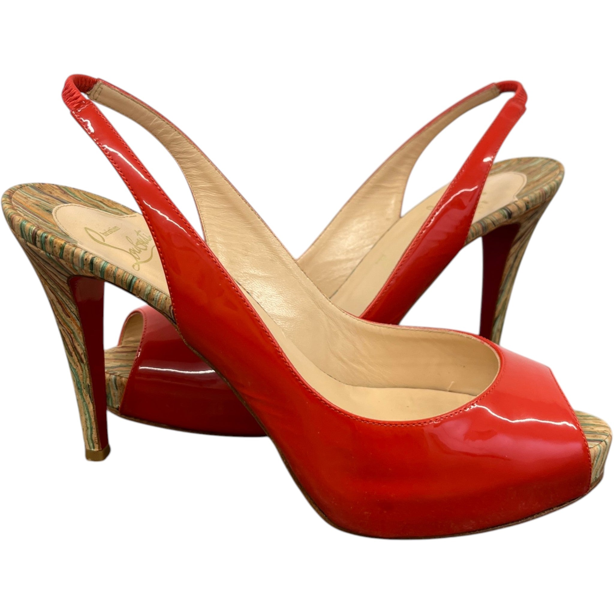 Women's So Private Slingback Heels Red Size EU 39.5 / UK 6.5