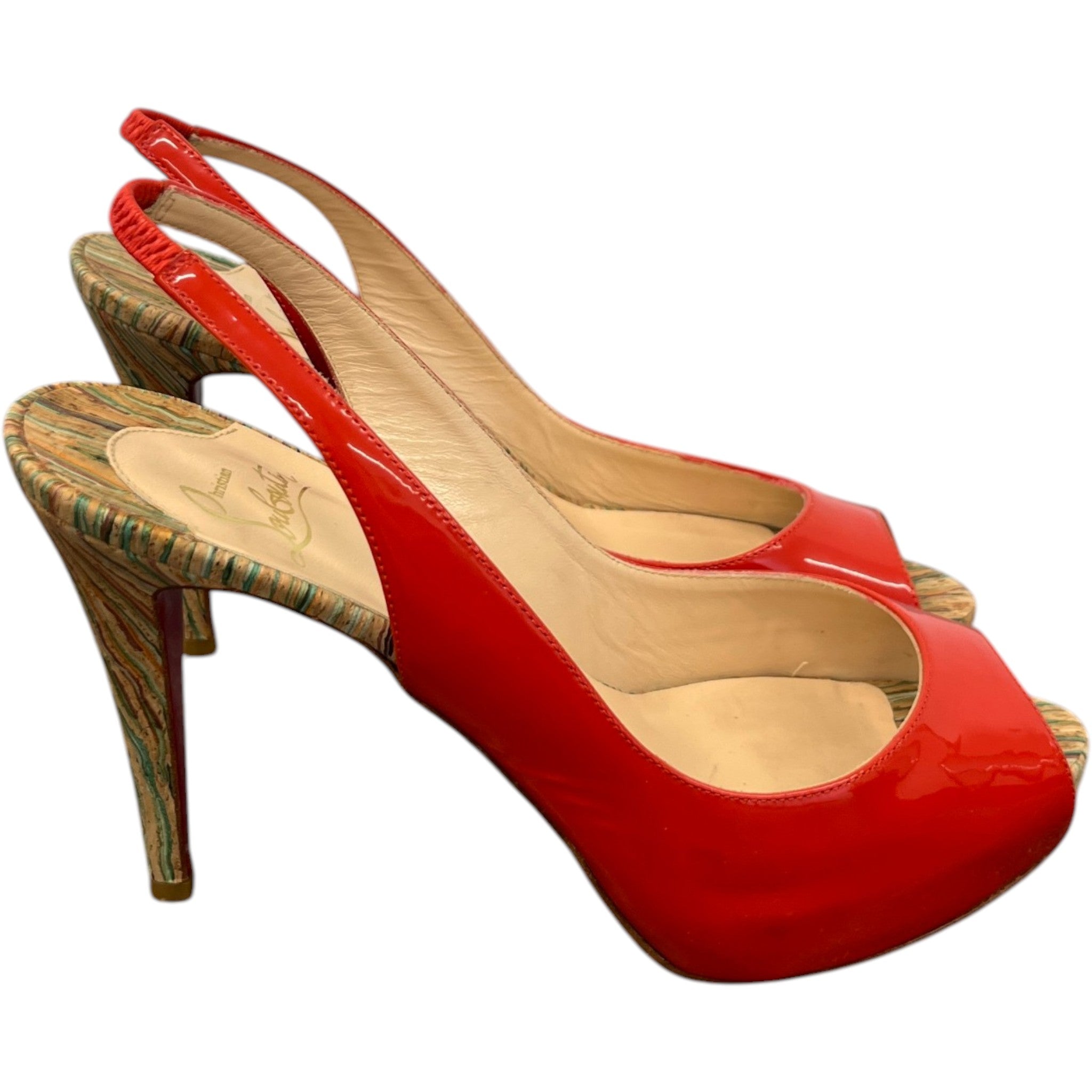Women's So Private Slingback Heels Red Size EU 39.5 / UK 6.5