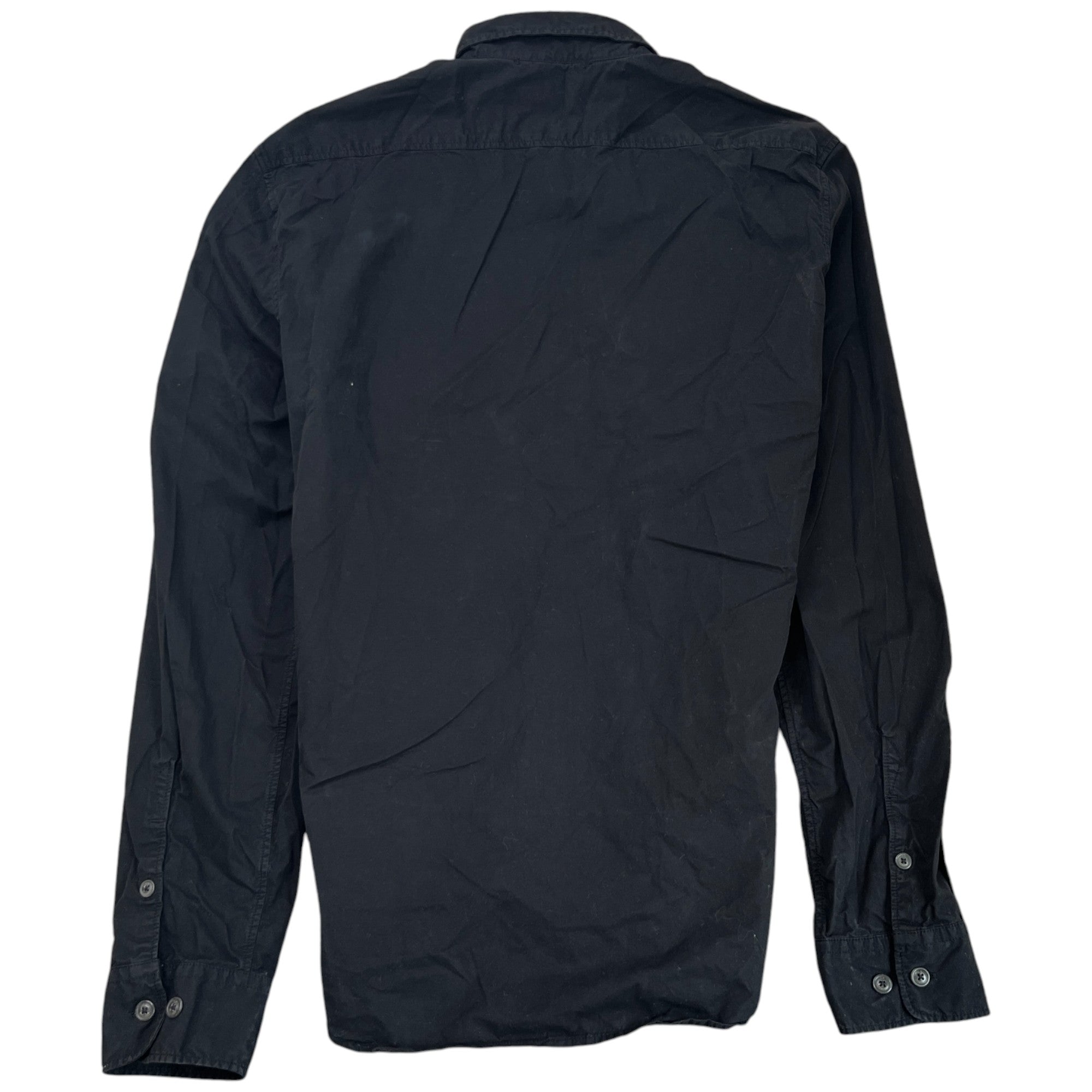 Men's Lens Logo Long Sleeve Shirt Black Size M