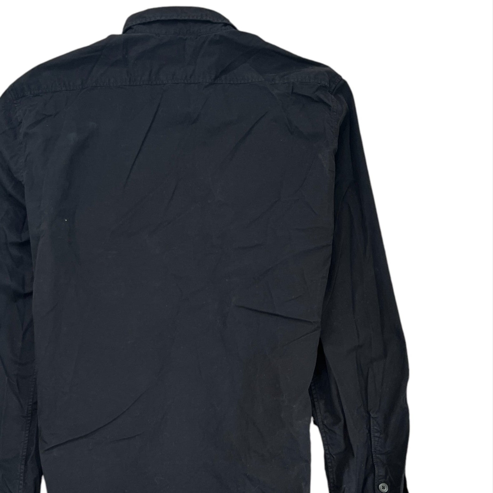 Men's Lens Logo Long Sleeve Shirt Black Size M