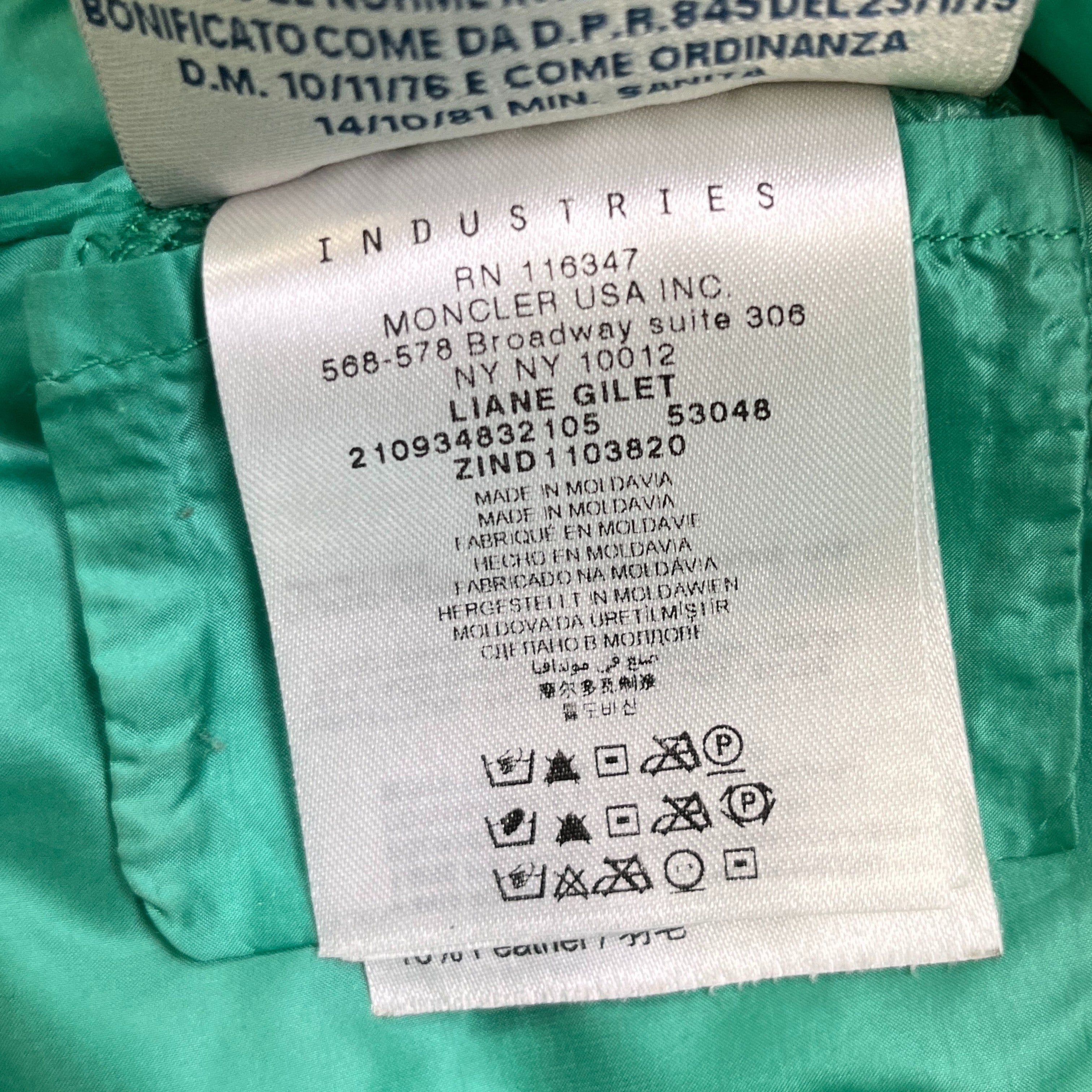 Women's Liane Gilet Green Size 1 / UK 10