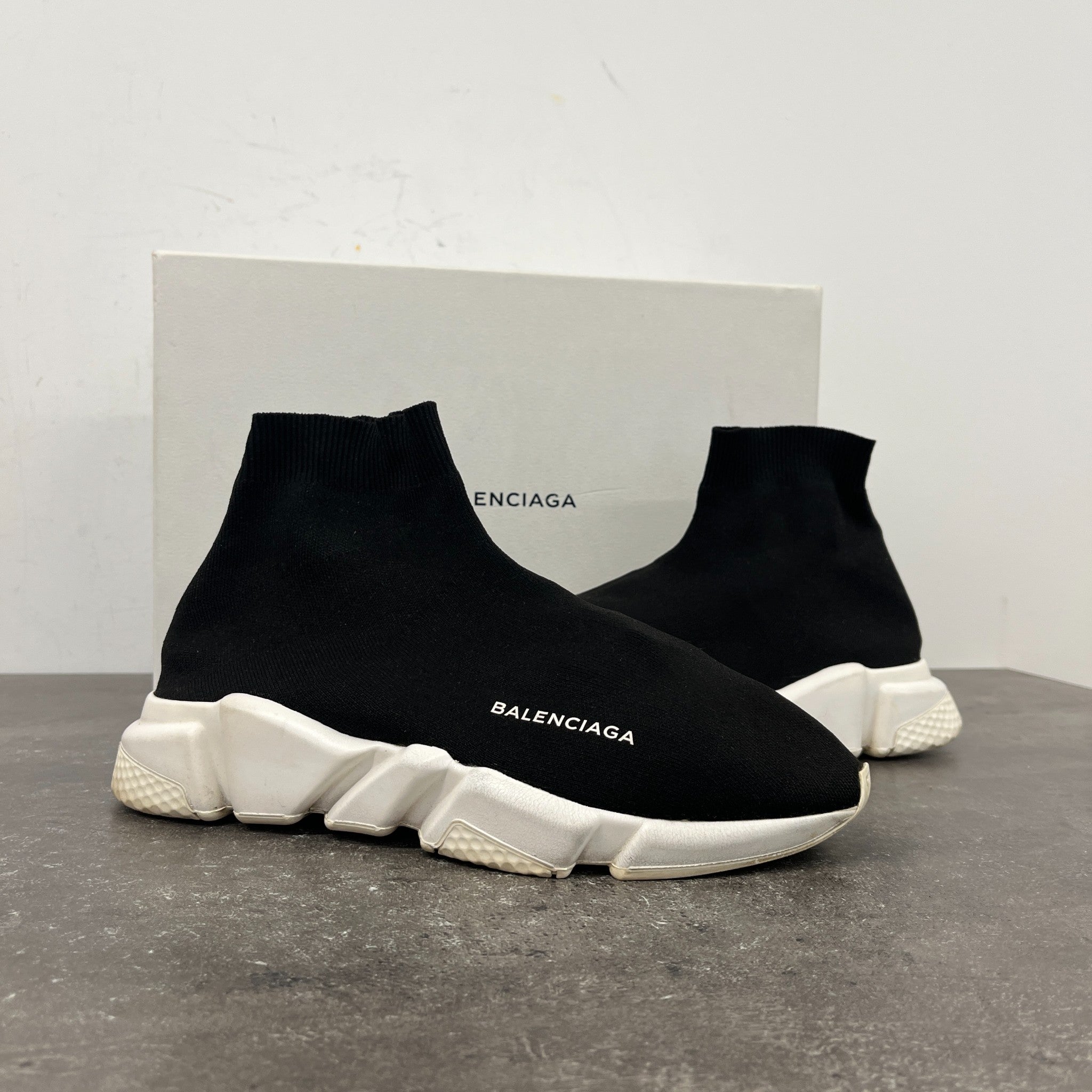 Men's Speed Socks High Trainers Black Size EU 41 / UK 7