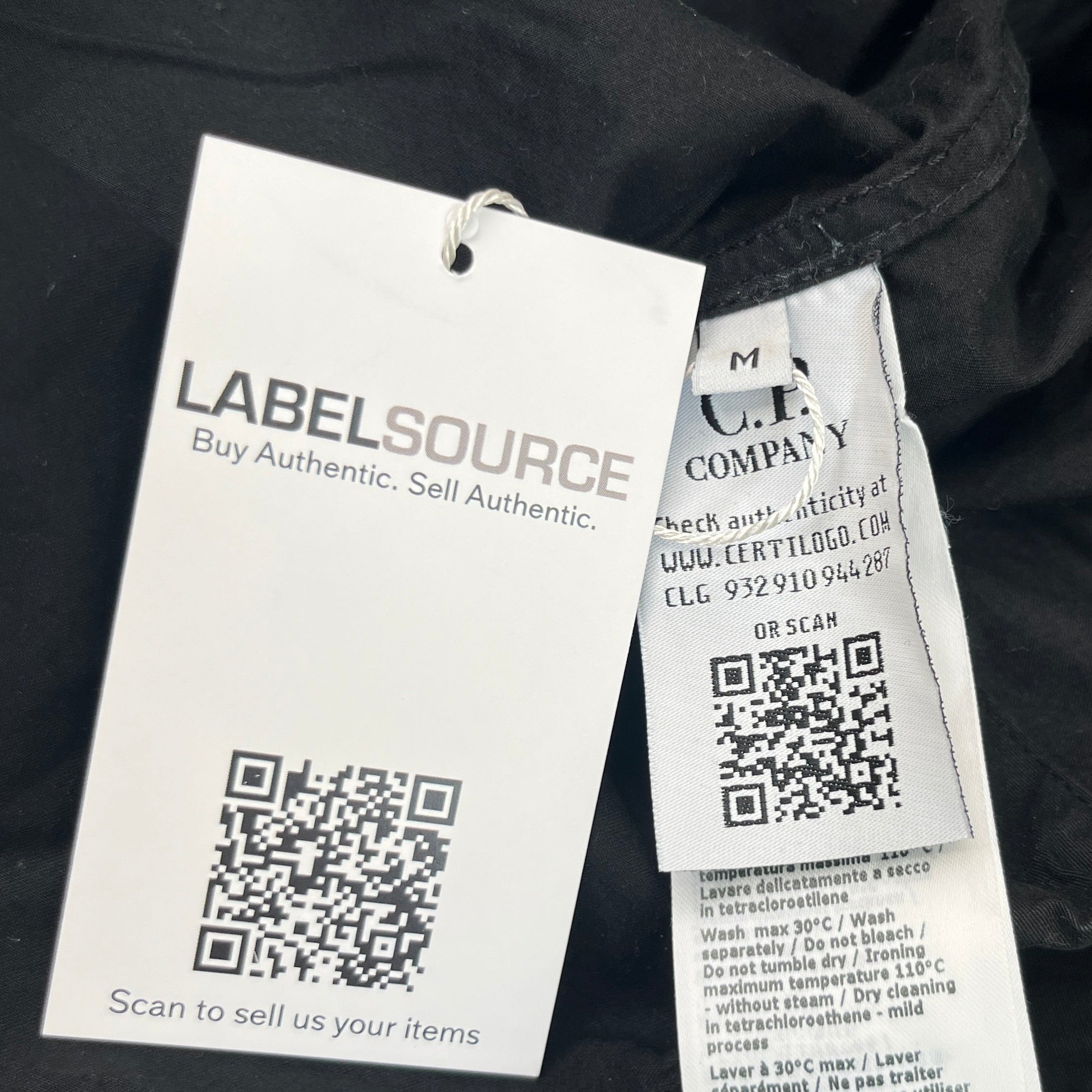 Men's Lens Logo Long Sleeve Shirt Black Size M