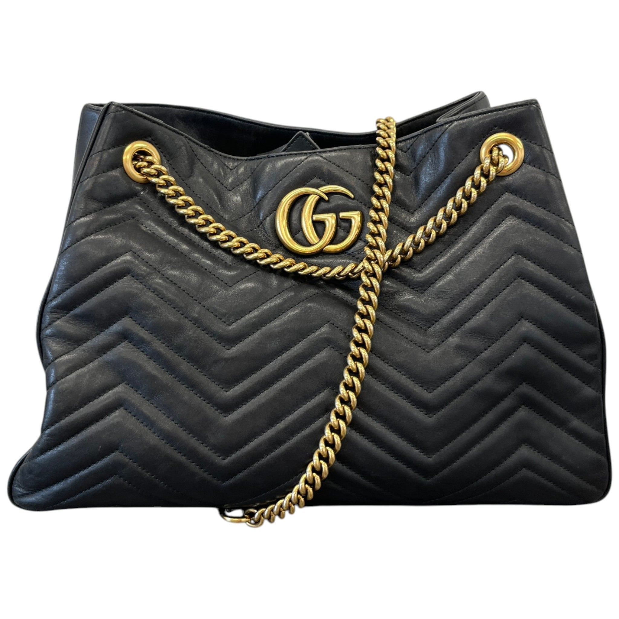 Women's Gg Marmont Tote Bag Black