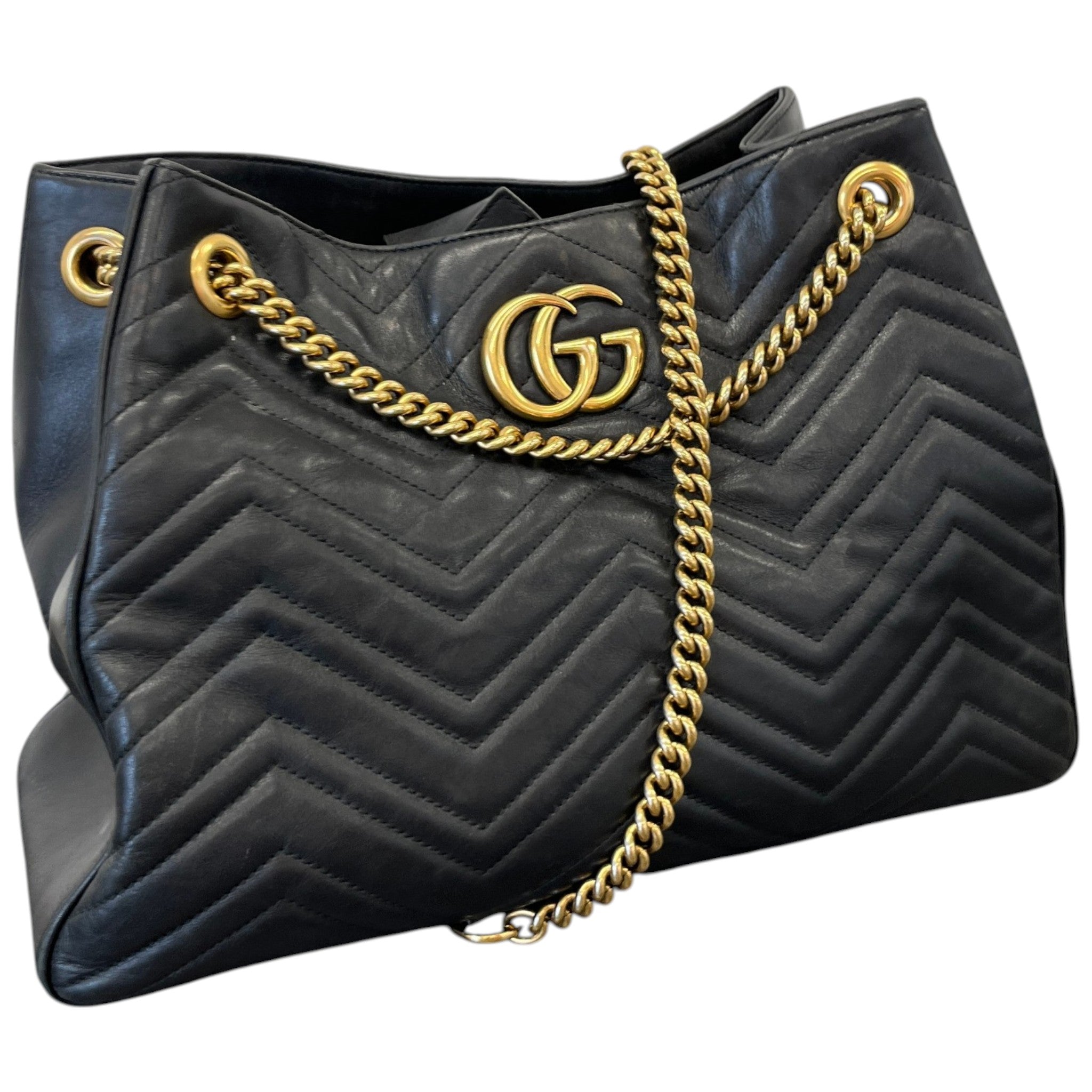 Women's Gg Marmont Tote Bag Black