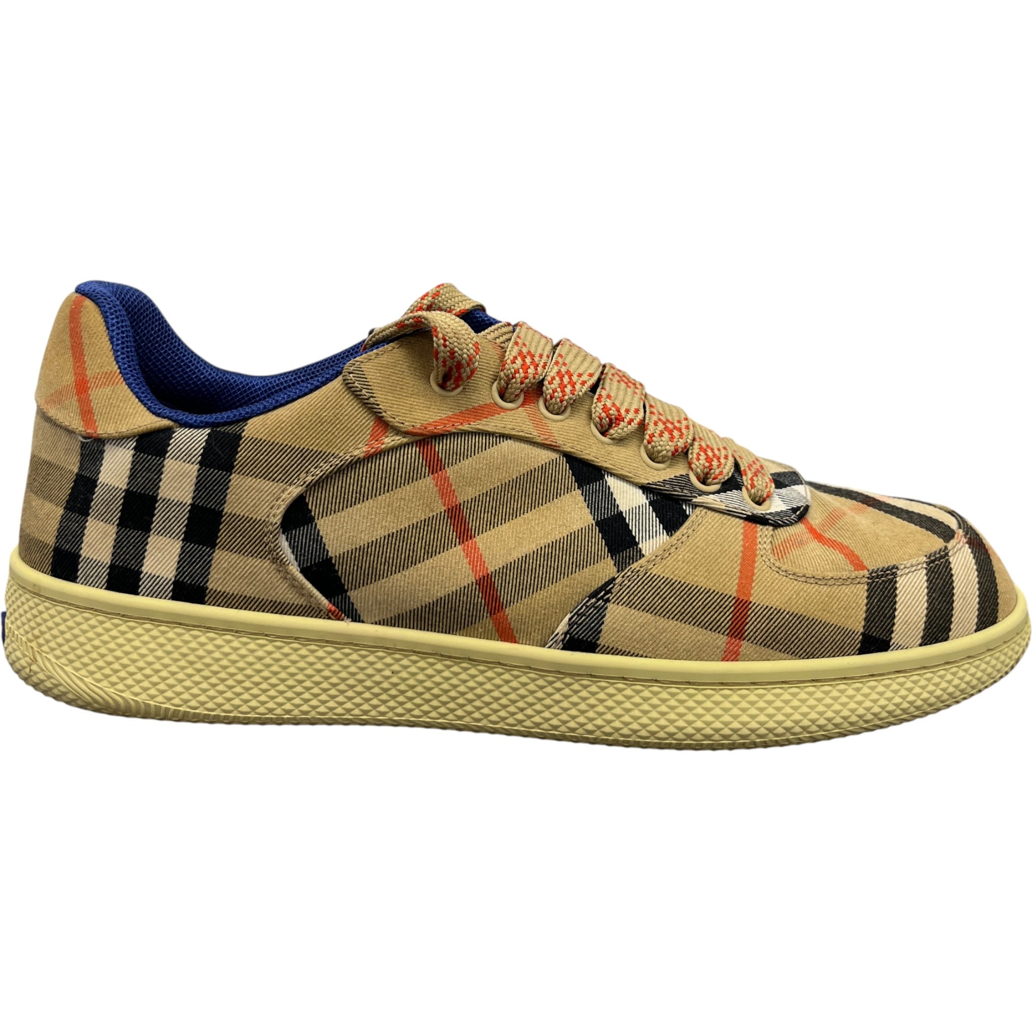 Men's Check Terrace Low Trainers Brown Size EU 43 / UK 9