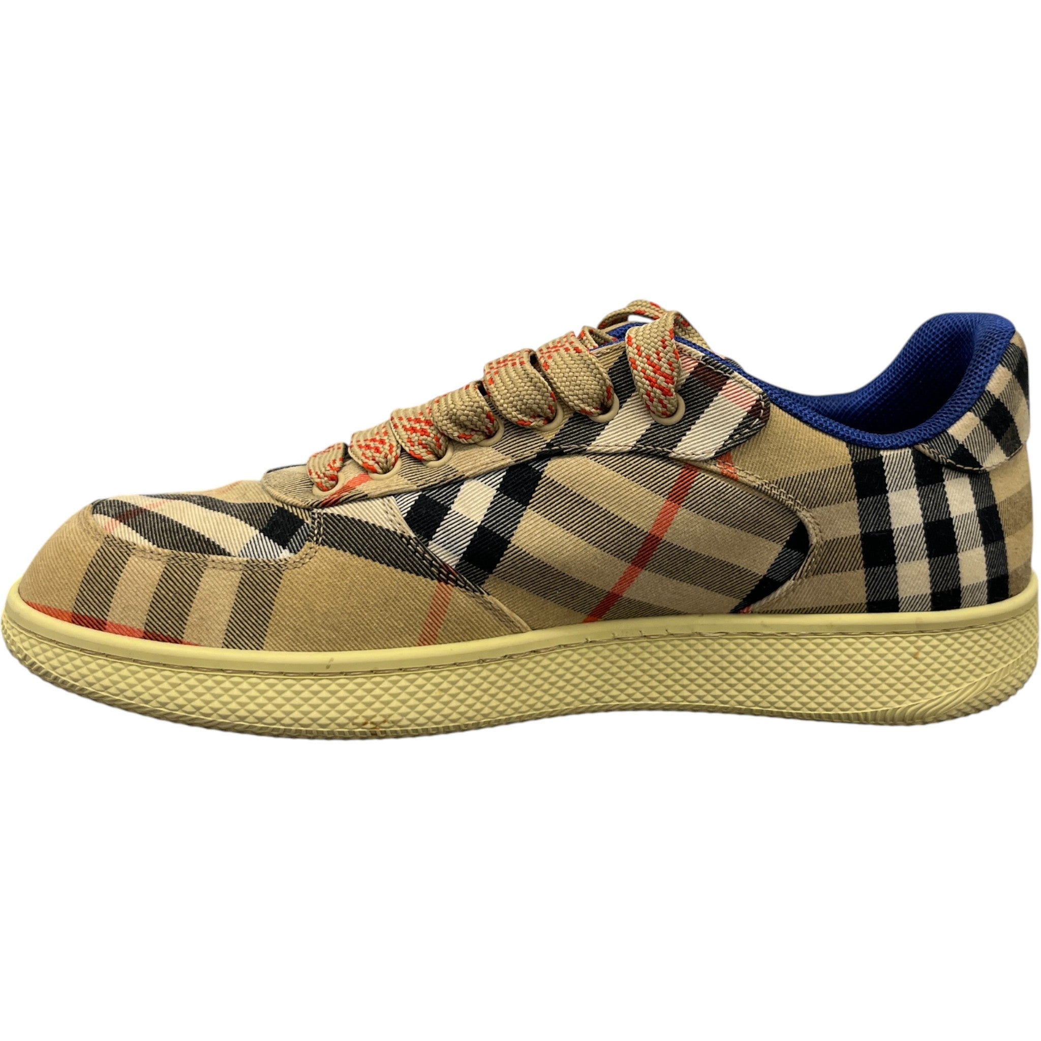 Men's Check Terrace Low Trainers Brown Size EU 43 / UK 9