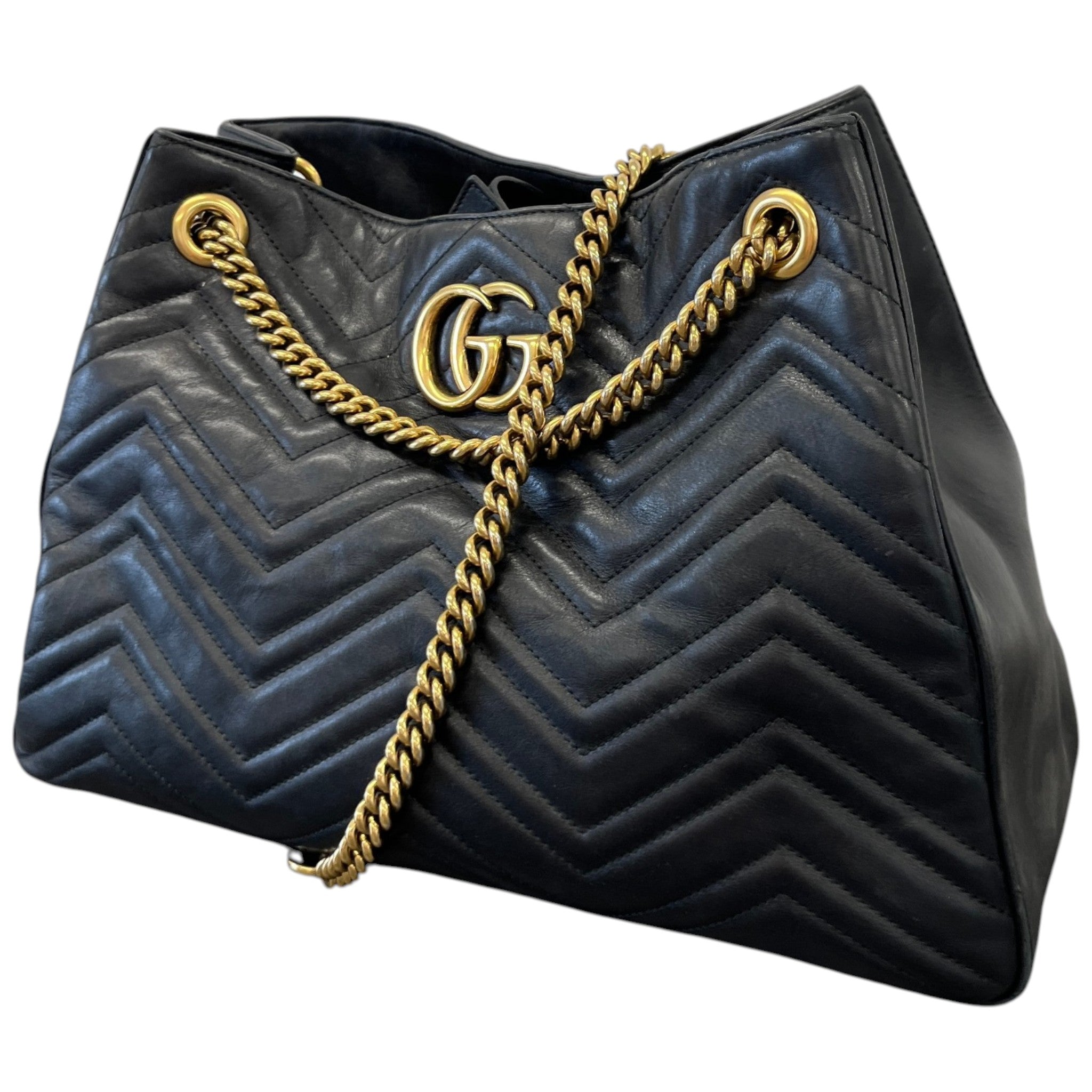 Women's Gg Marmont Tote Bag Black