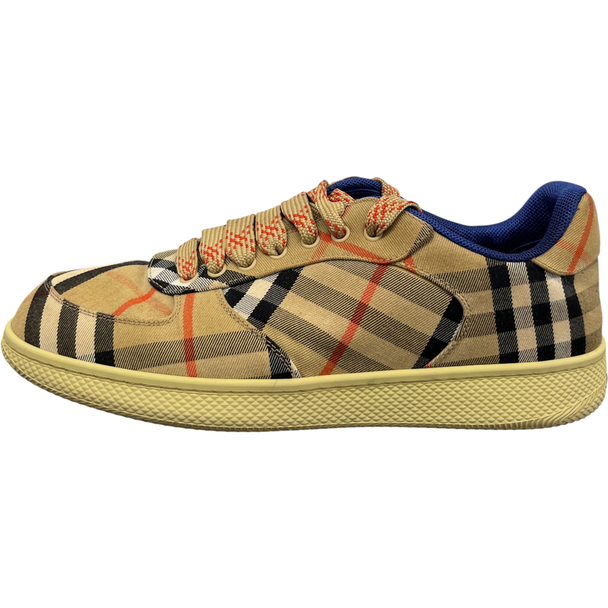 Men's Check Terrace Low Trainers Brown Size EU 43 / UK 9