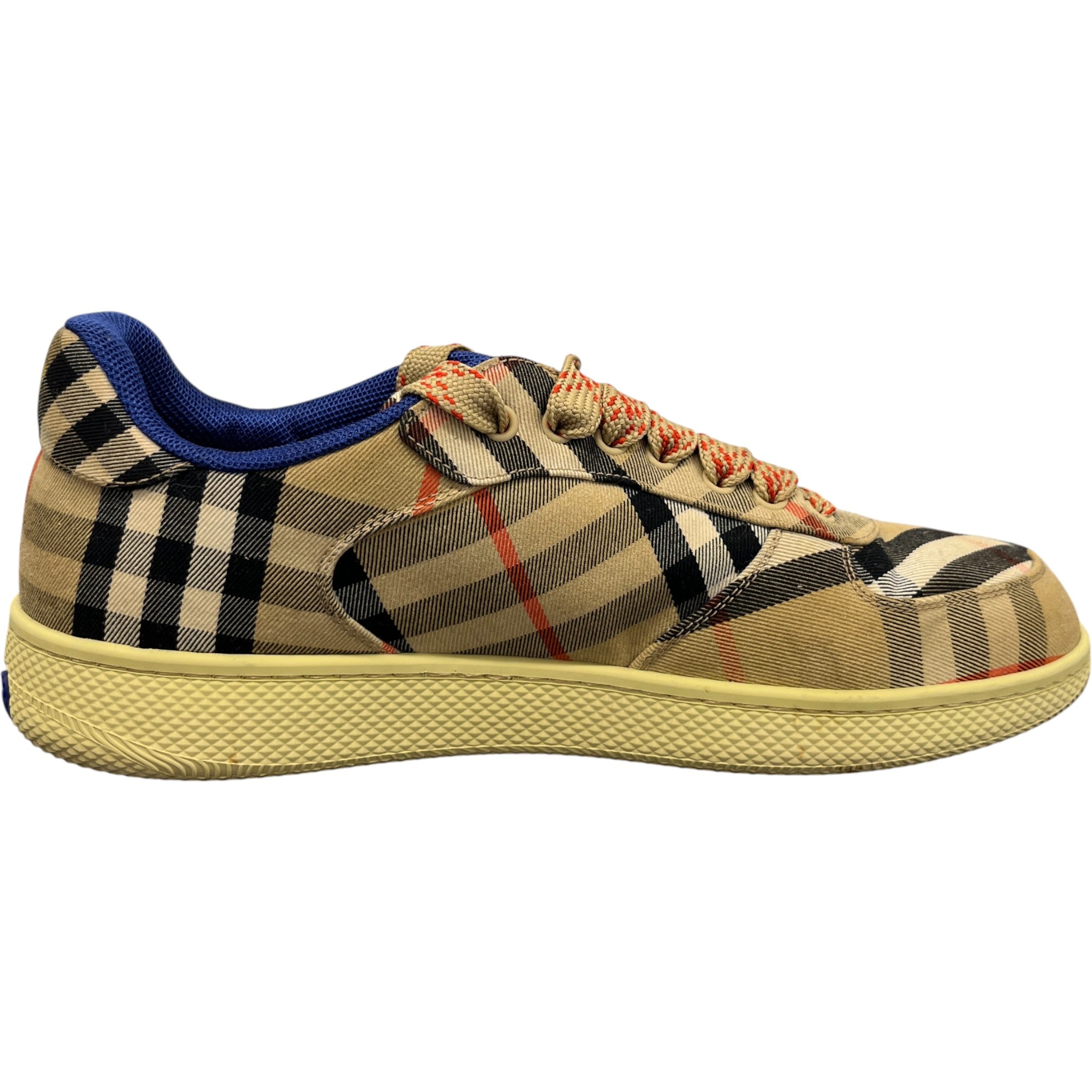 Men's Check Terrace Low Trainers Brown Size EU 43 / UK 9