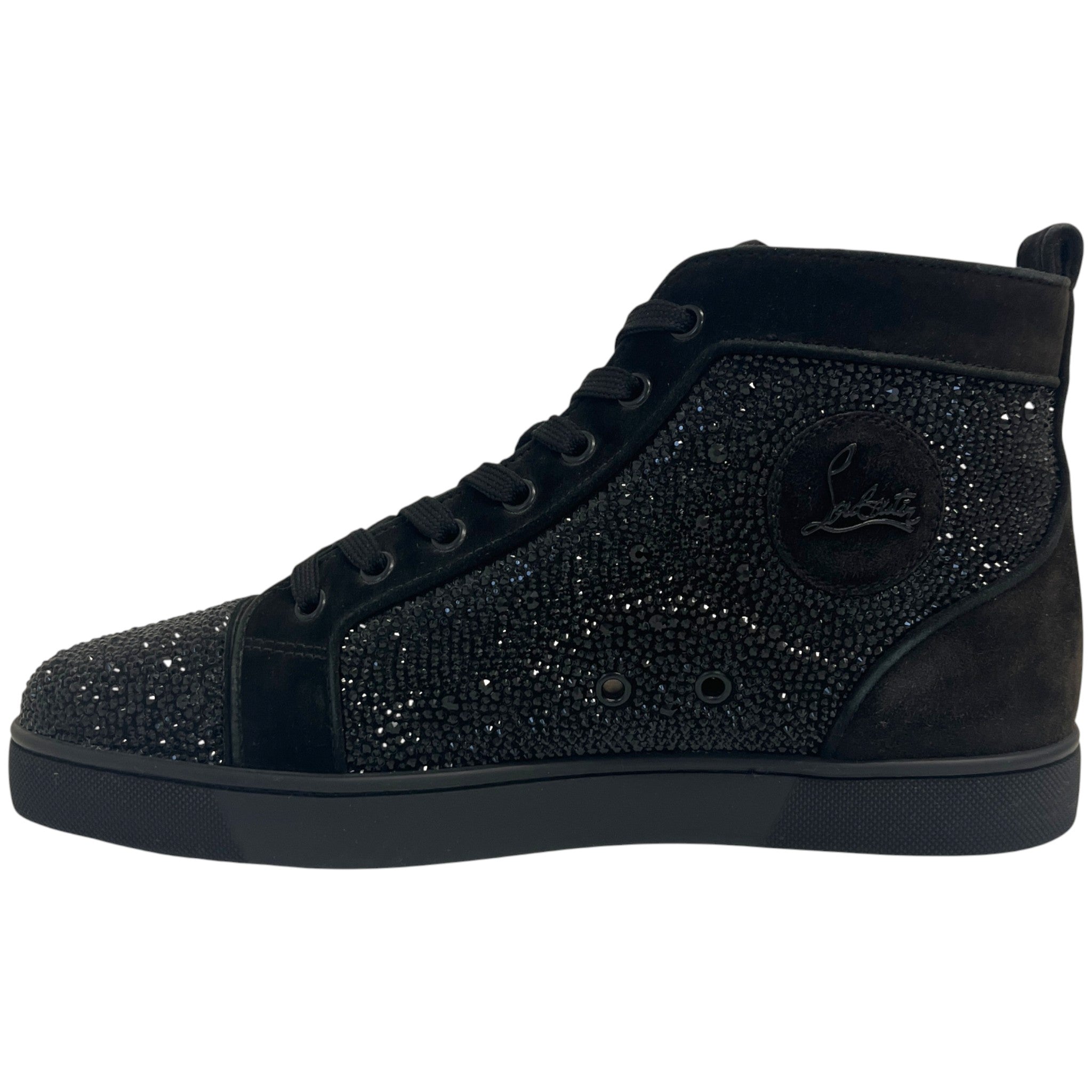 Men's Strass High Trainers Black Size EU 42 / UK 8