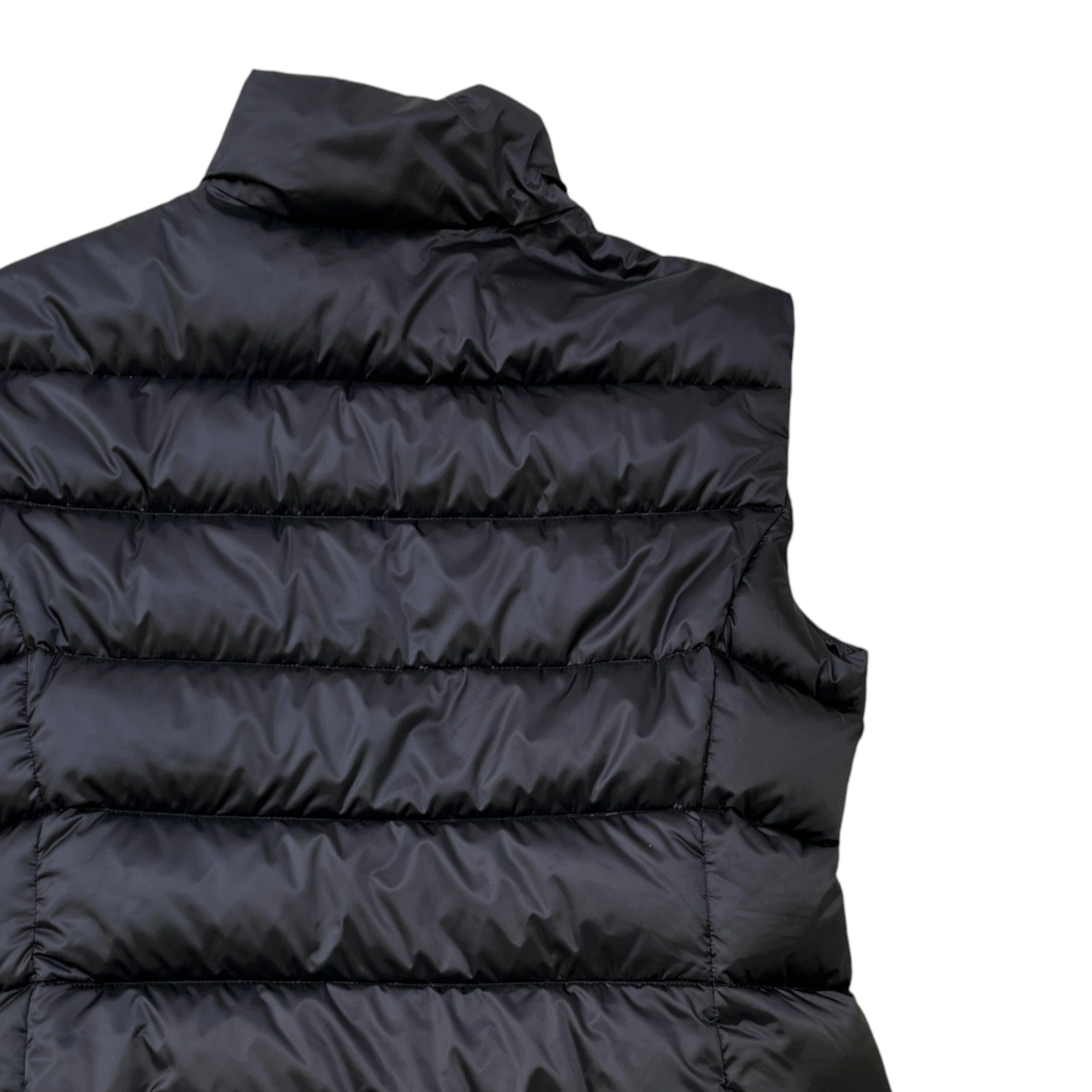 Women's Plaque Logo Gilet Black Size IT 42 / UK 10