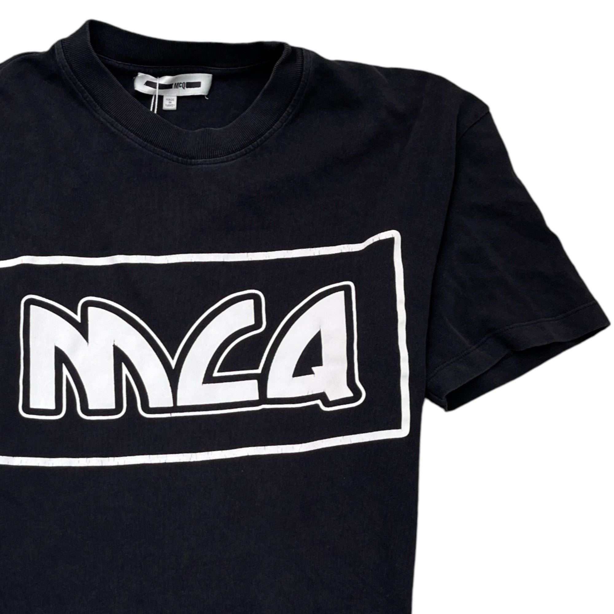 Men's Logo Print T-Shirt Black Size S