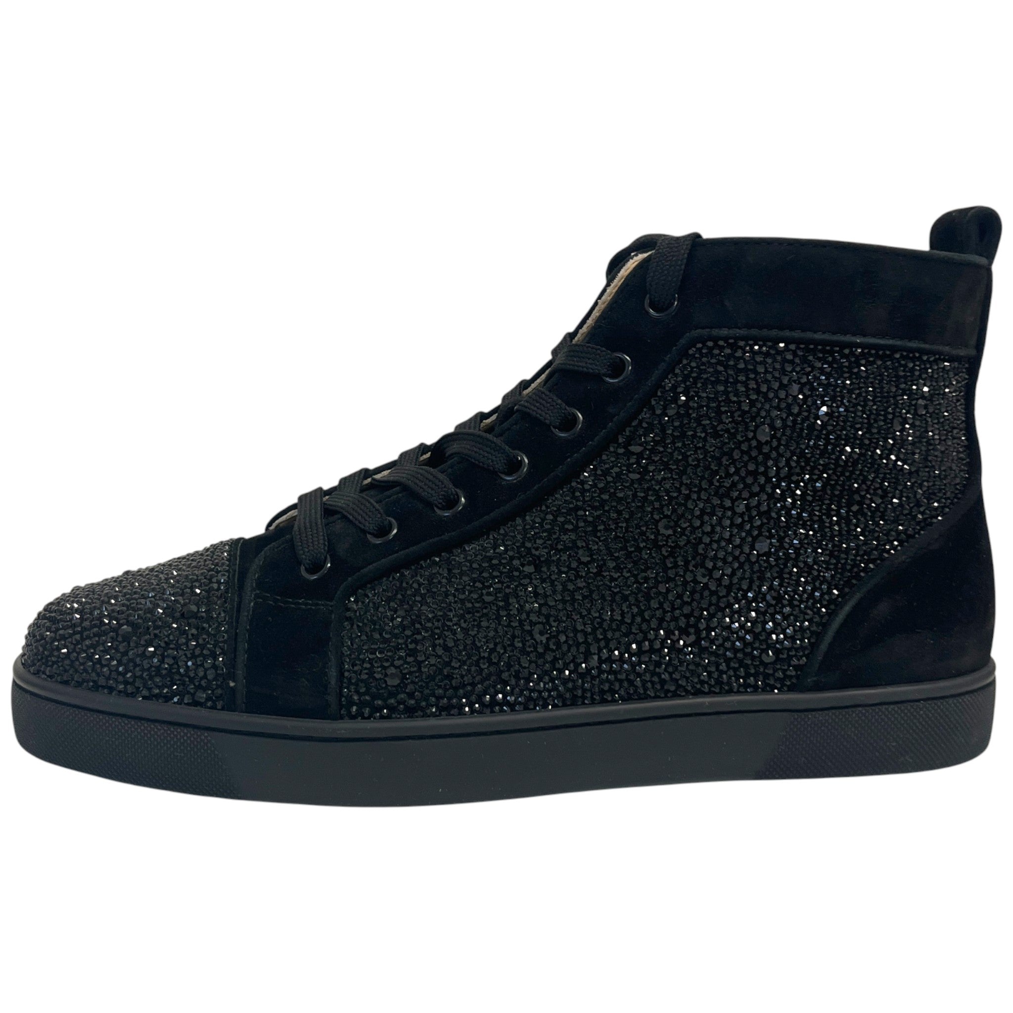 Men's Strass High Trainers Black Size EU 42 / UK 8